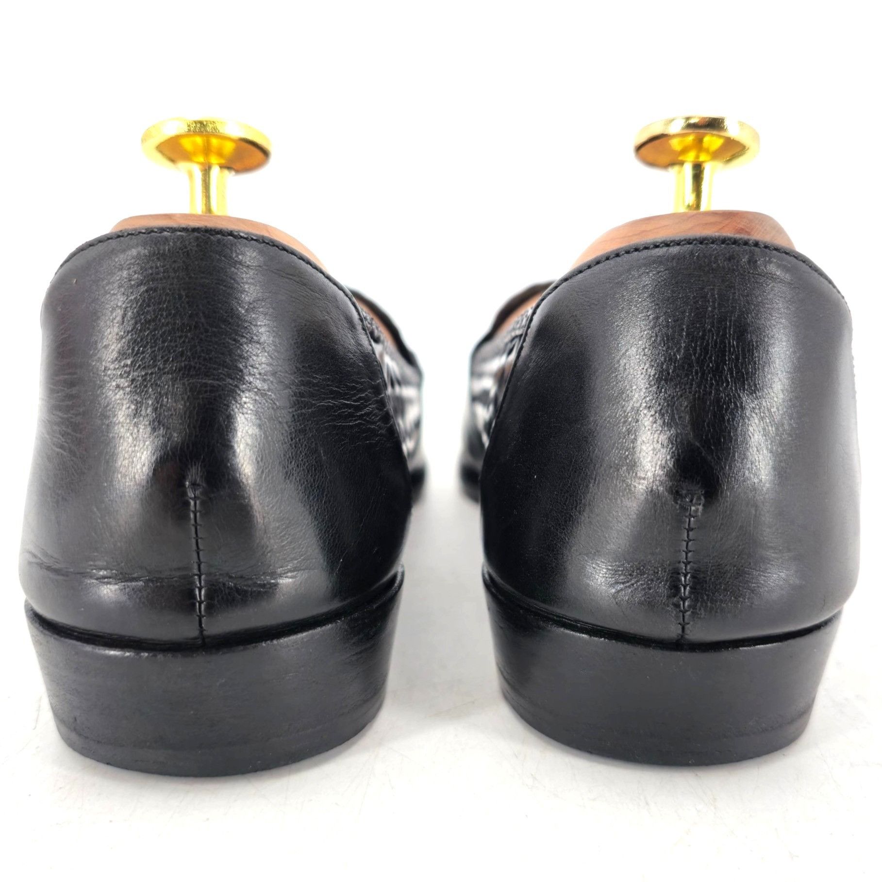 Bragano × Cole Haan Vintage Bragano Cole Haan Italy Black Woven Leather Tassel Size US 8 / EU 41 - 5 Thumbnail