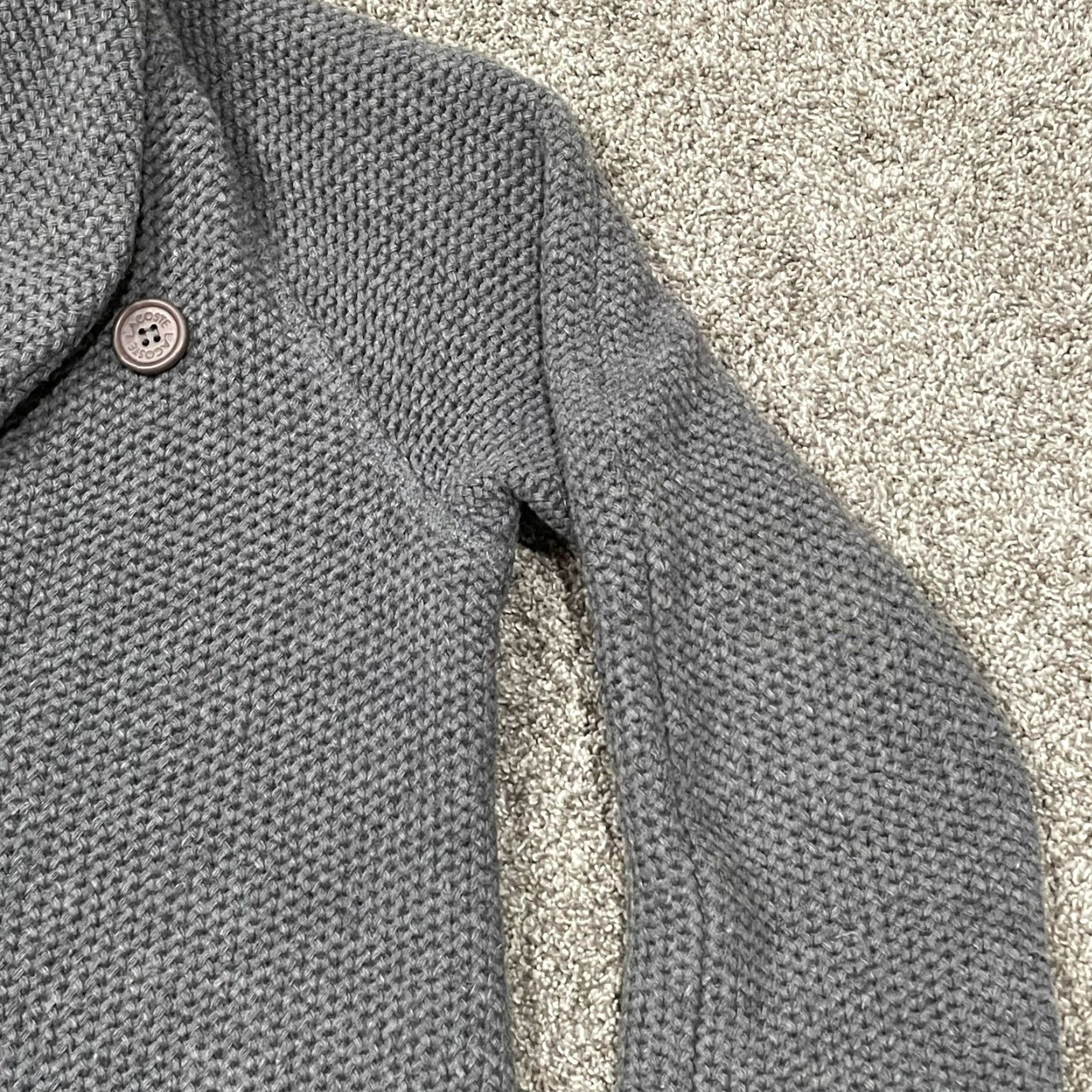 Lacoste VINTAGE Lacoste Sweater Women M Gray Wool Blend Shawl Neck Button Down Wrap Womens Size M / US 6-8 / IT 42-44 - 2 Thumbnail