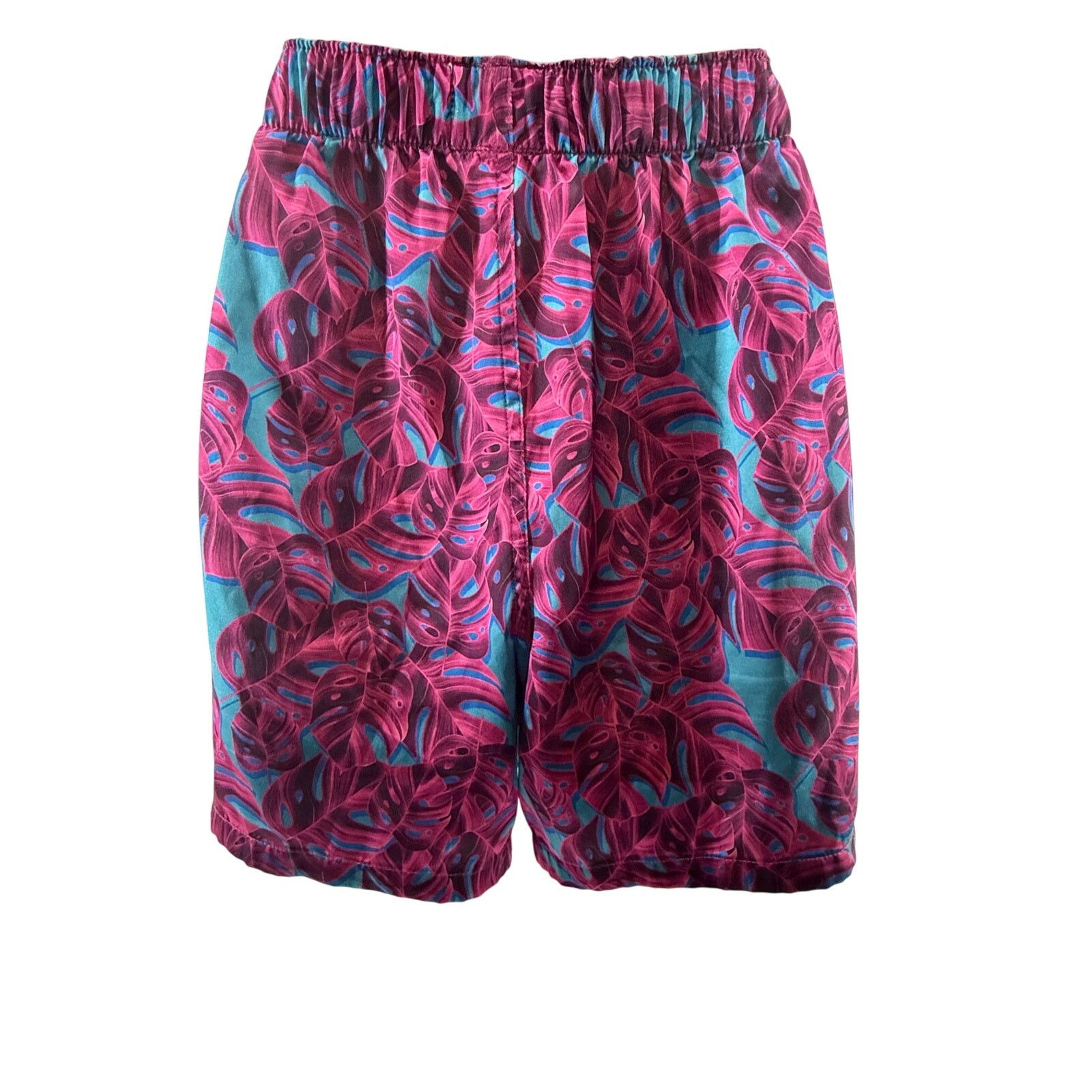 American Eagle Outfitters American Eagle Laser Palms Satin Pocket Boxer Lounge Medium Size 32 - 3 Thumbnail