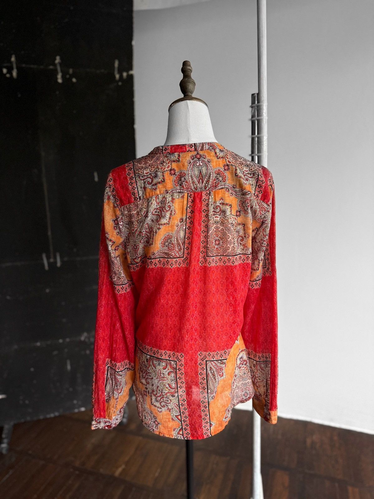 Other Emily Van Den Bergh Womens Full Printed Button Blouse Shirt Size M / US 6-8 / IT 42-44 - 3 Thumbnail
