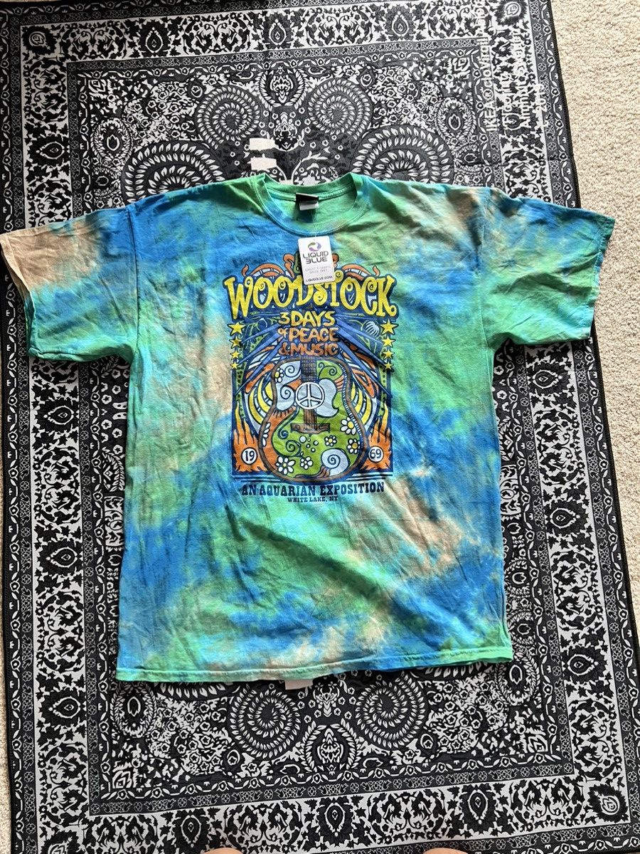 image of Liquid Blue x Vintage Woodstock Shirt in Tie Dye, Men's (Size 2XL)