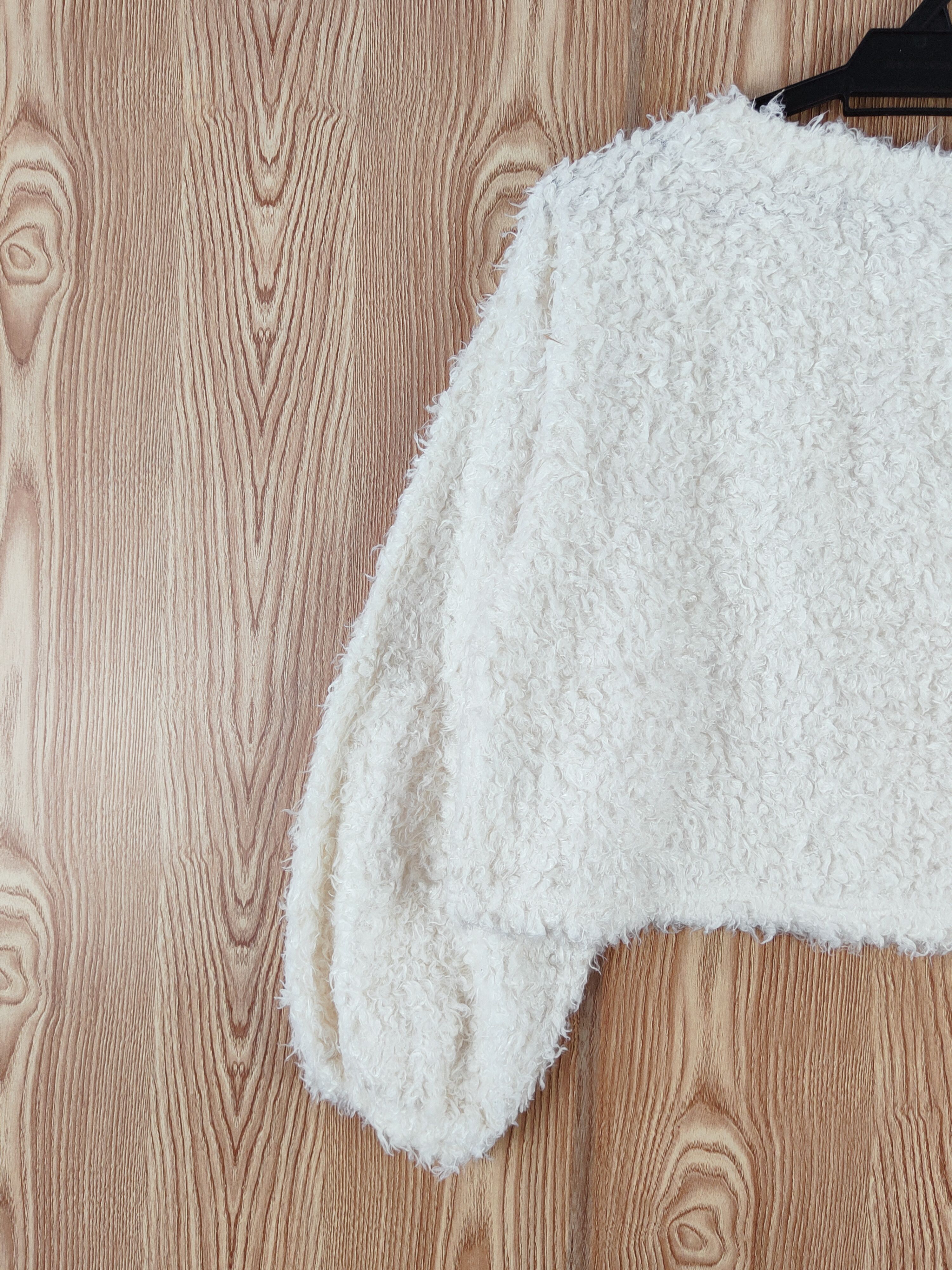 Japanese Brand × Vintage Earth Music & Ecology Ivory Fur Mohair Knitwear Size M / US 6-8 / IT 42-44 - 8 Thumbnail