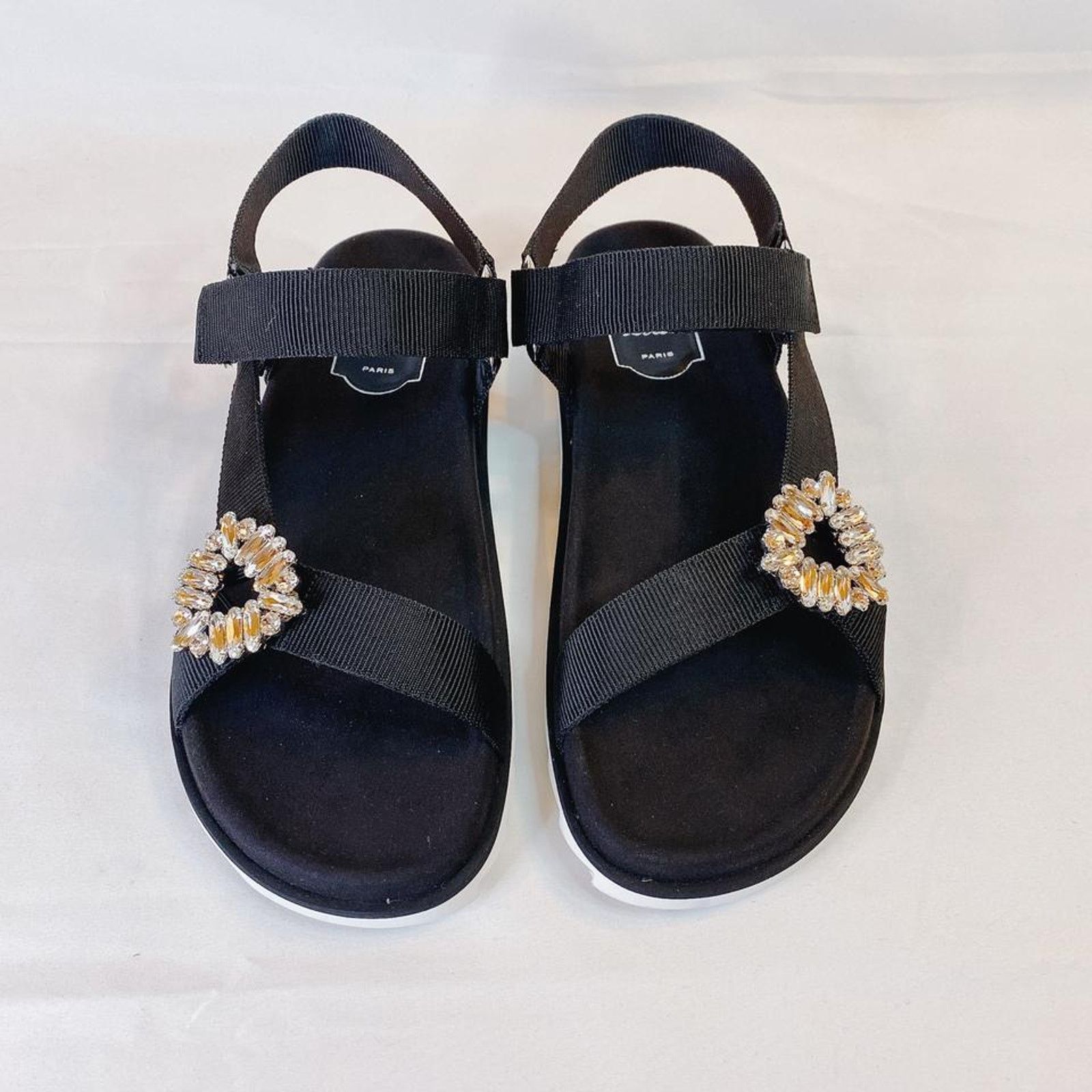 Roger Vivier Trekky viv crystal embellished sandals Size US 10 / IT 40 - 9 Thumbnail