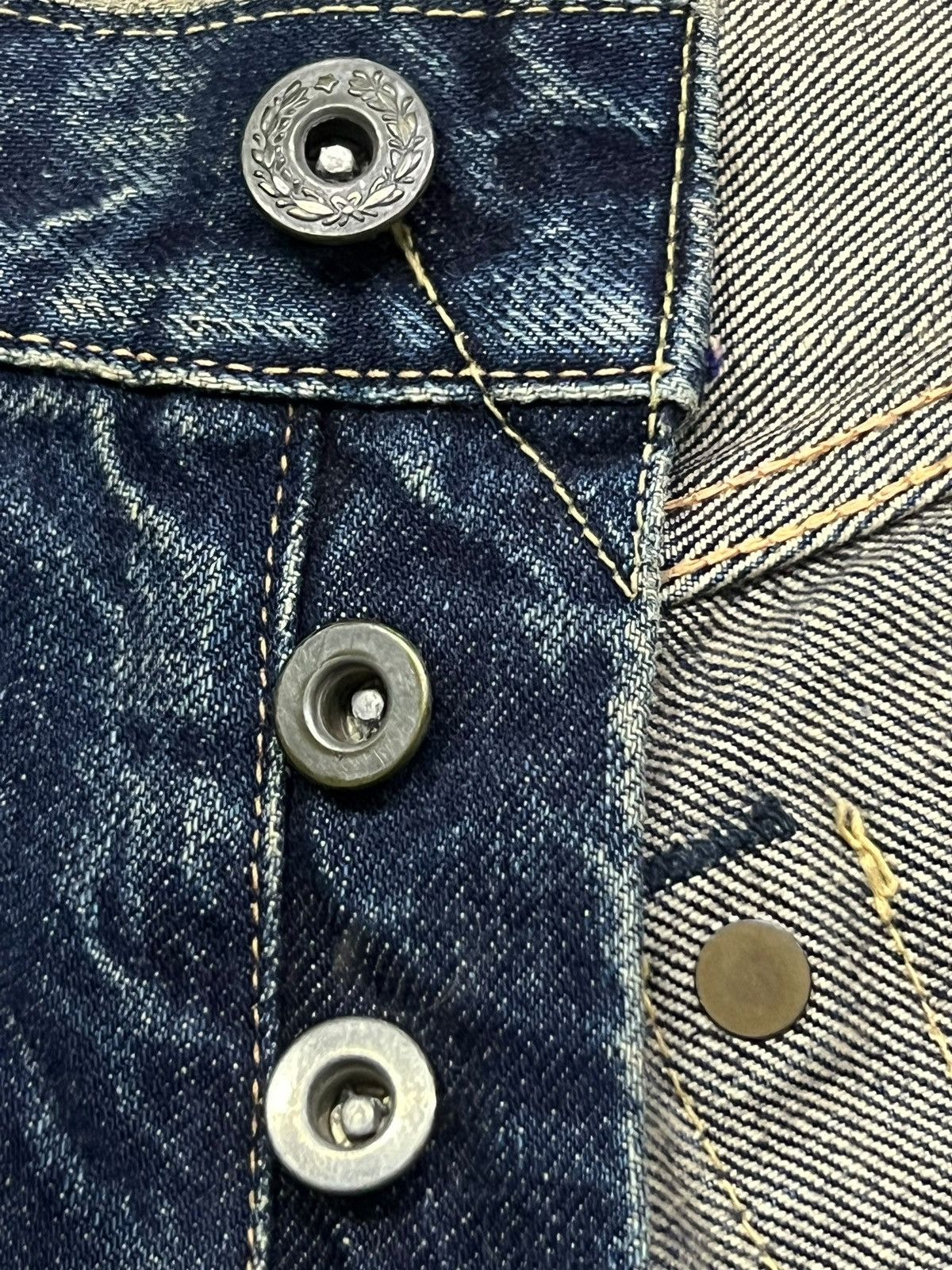 Evisu Baggy Vintage 90s Japanese Selvedge Denim “Osaka-inspired” Size US 32 / EU 48 - 12 Thumbnail