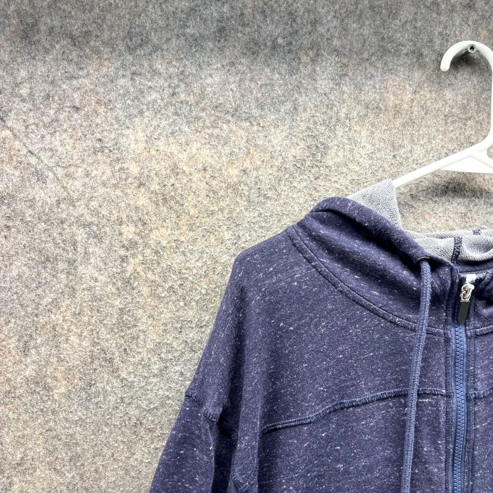 Champion VINTAGE Champion Jacket Women XL Heather Blue Fleece Gear Hoodie Full Zip Cotton Size XL / US 12-14 / IT 48-50 - 7 Thumbnail