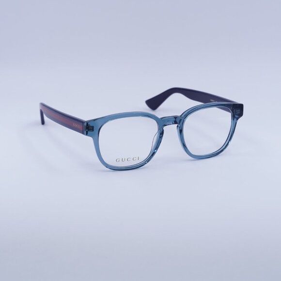 Gucci 🕶️ New Gucci GG0927O 006 Eyeglasses - Blue Frame Size ONE SIZE - 5 Thumbnail