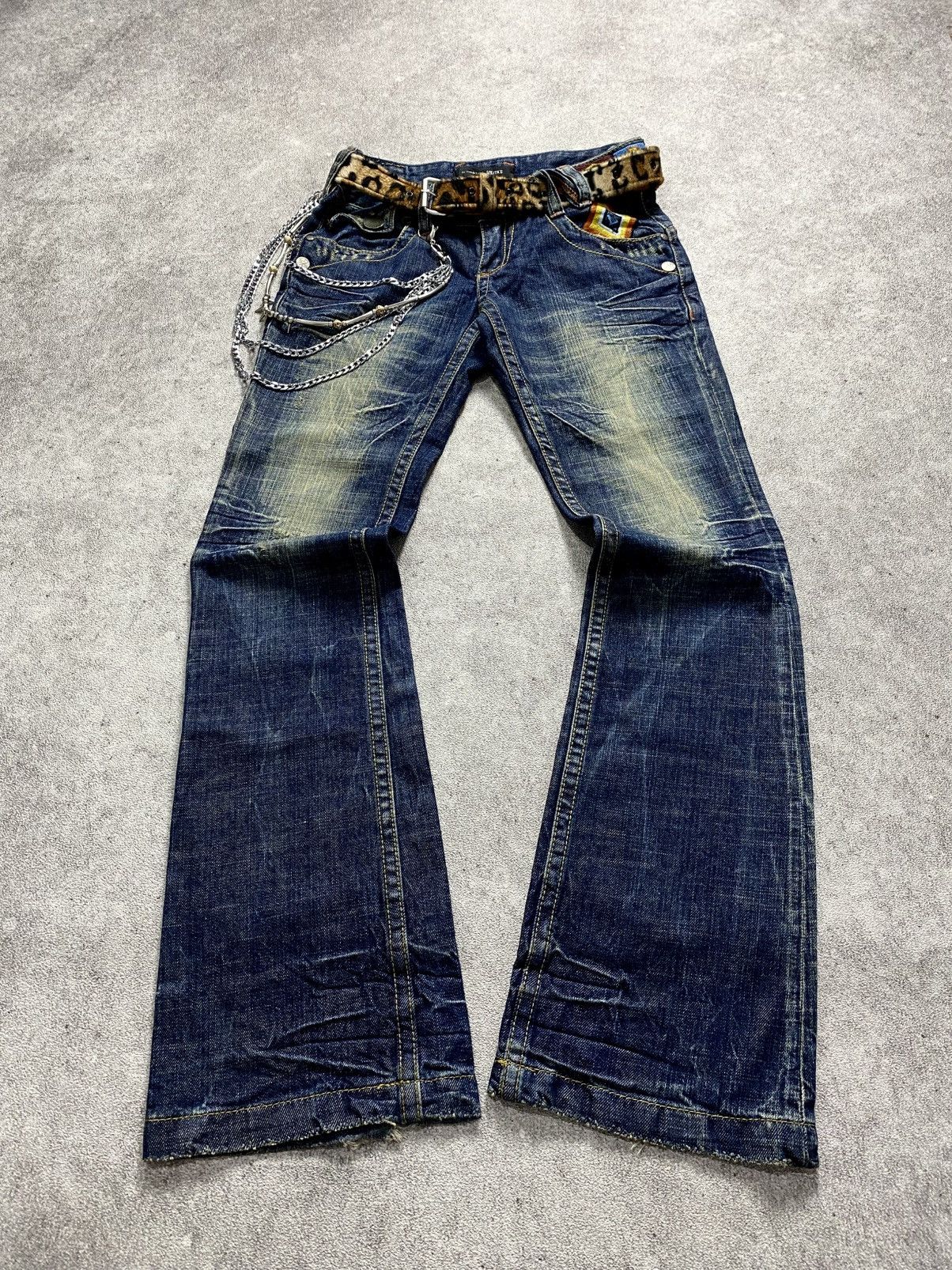 Tornado Mart 2000s Tornado Mart Tribal Flare Jeans | Grailed