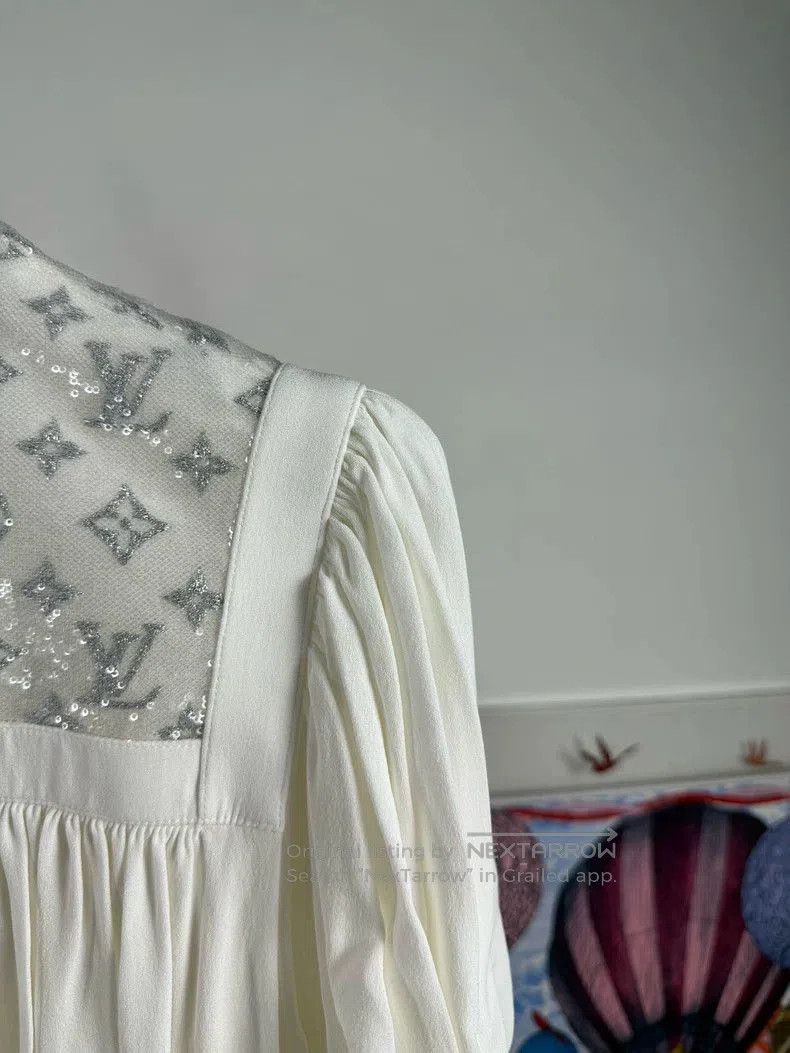 Louis Vuitton Louis Vuitton Patchwork White Dress. Size US XS / EU 42 / 0 - 4 Thumbnail
