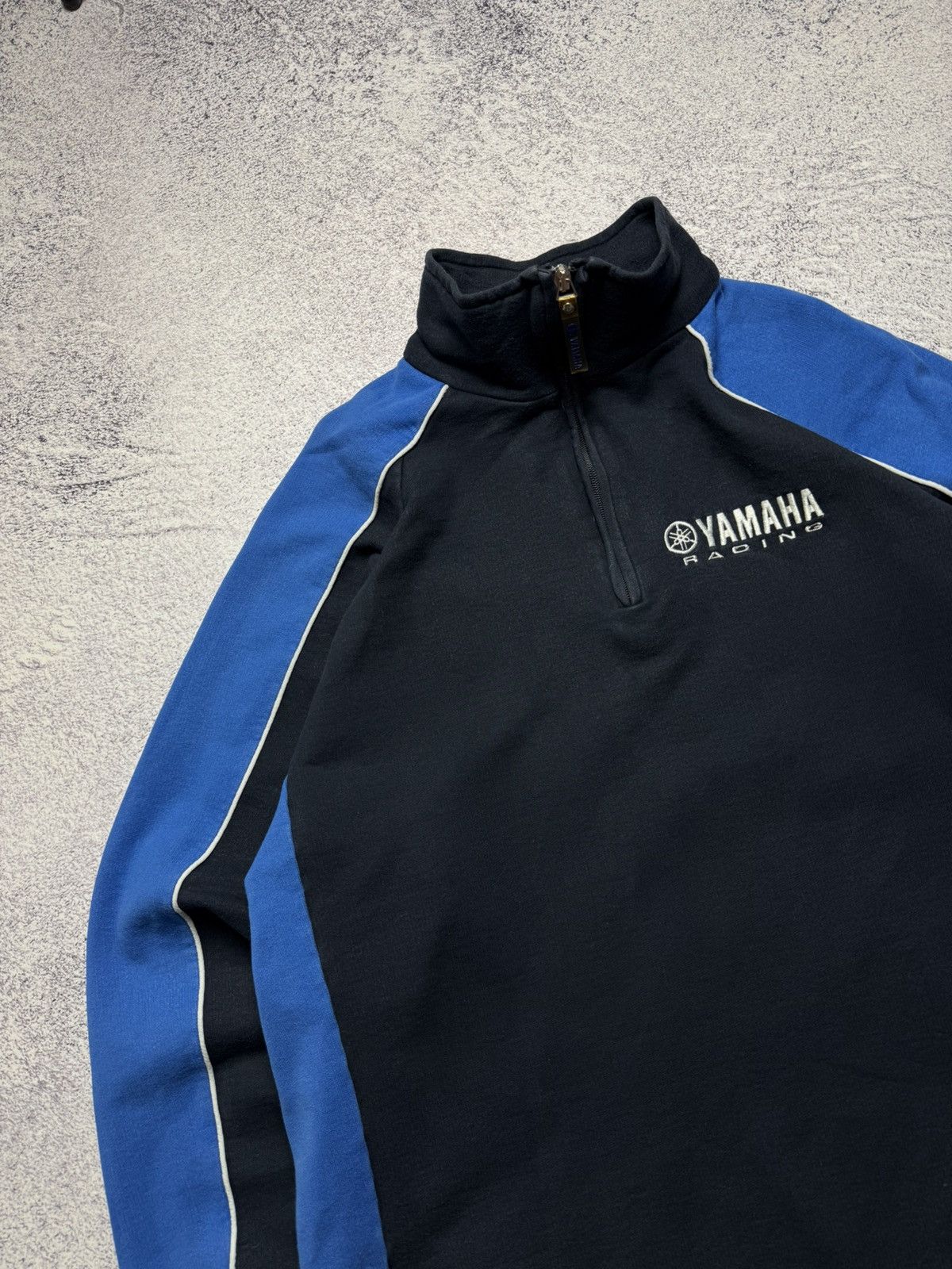 Yamaha Vintage Yamaha Half Zip Sweatshirt Moto Racing NASCAR Style Size US XL / EU 56 / 4 - 4 Thumbnail