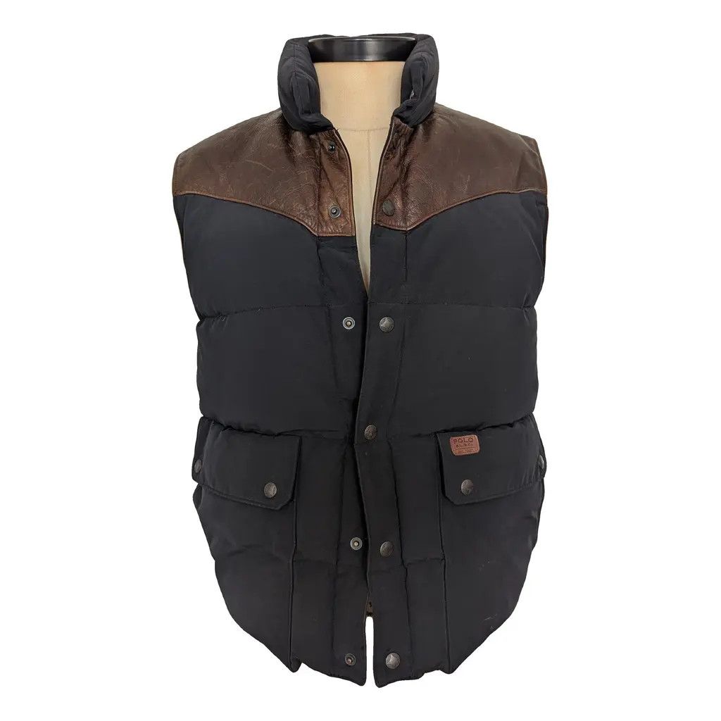 Puffer Gilet Ralp Lauren Country Leather Rocky Mountain RRL