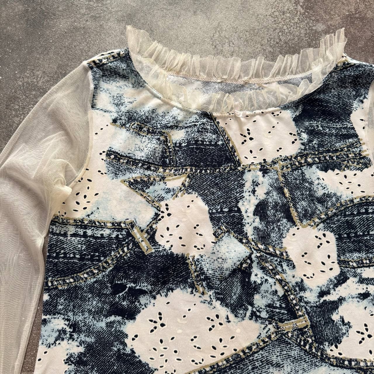 Hysteric Glamour × Japanese Brand × Vintage Amazing Mesh Vintage Long Sleeve Top Size M / US 6-8 / IT 42-44 - 2 Thumbnail