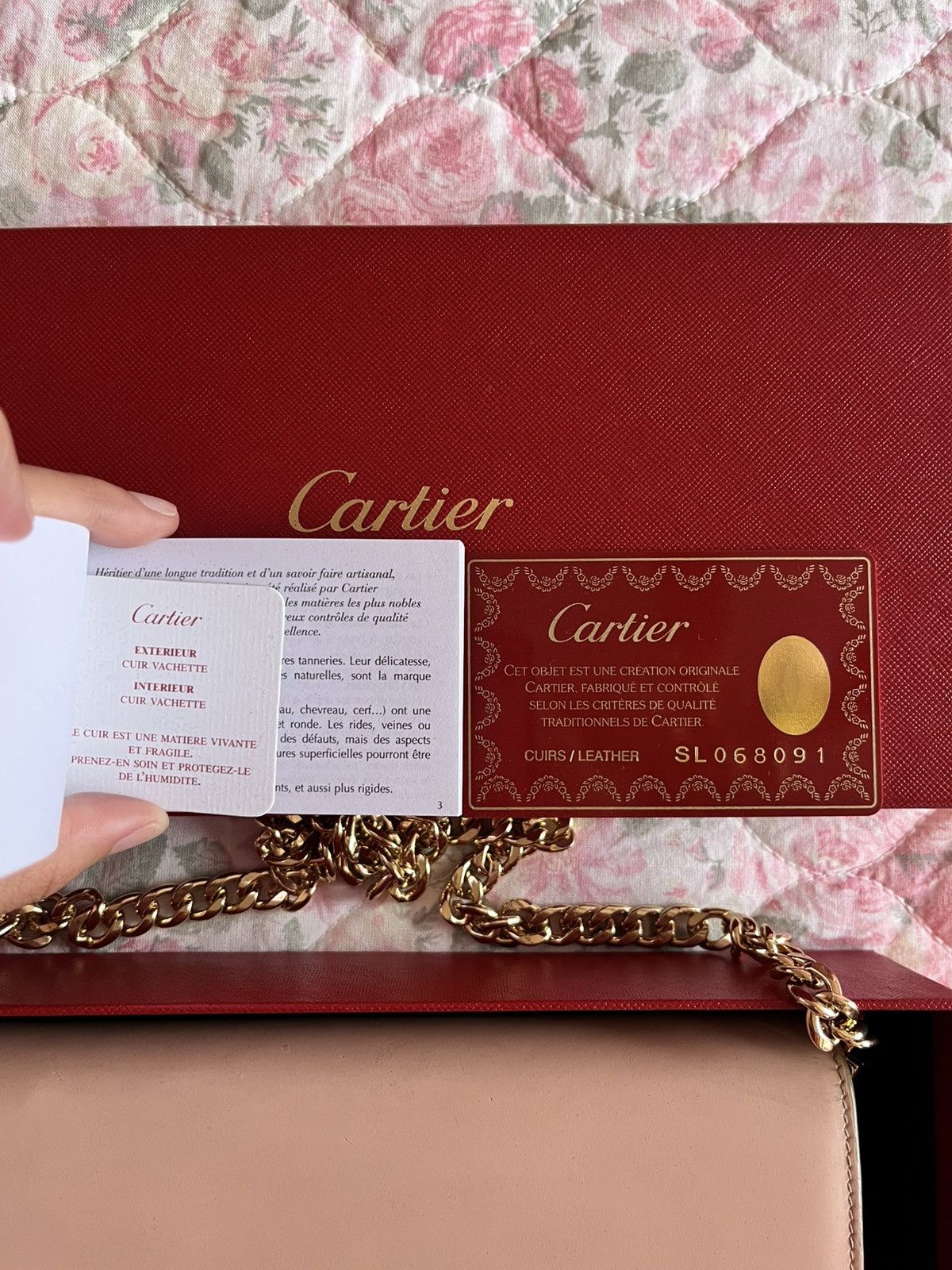 Cartier Rare Cartier Blush Bag with Gold Chain Size ONE SIZE - 2 Thumbnail
