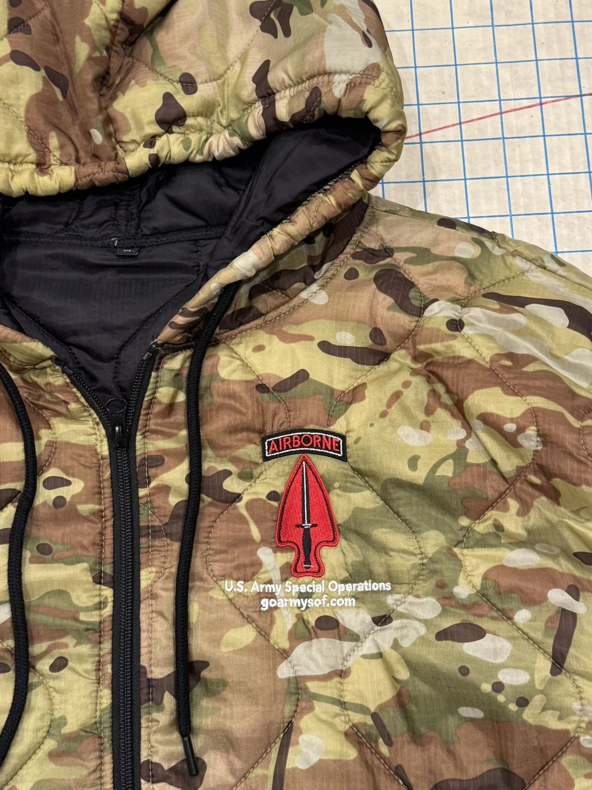 Vintage Delta Force US Army Special Ops Camo Rip Stop Jacket XL Mens Size US XL / EU 56 / 4 - 4 Thumbnail