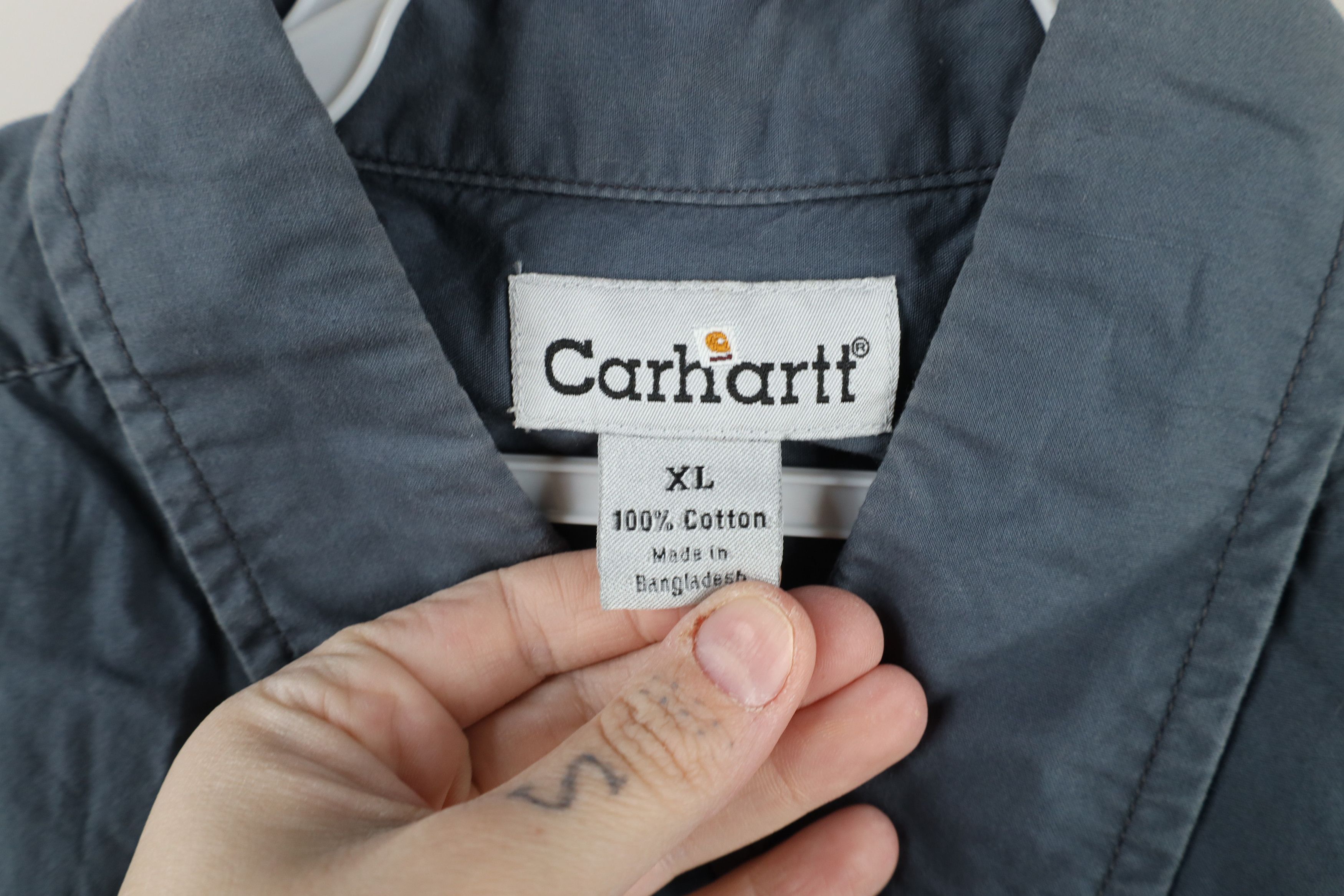Carhartt × Vintage Vintage Carhartt Spell Short Sleeve Collared Button Shirt Size US XL / EU 56 / 4 - 7 Thumbnail