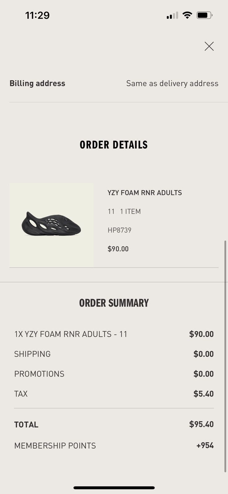 Adidas Onyx Foamrunners Size 11 Size US 11 / EU 44 - 1 Thumbnail