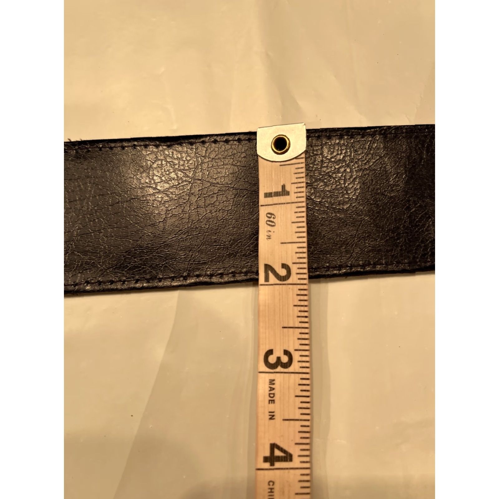 Velvet VINTAGE blue Velvet BELT 34”long Wide 2” Buckle Copper Disc LOOP Golden Circle Buckle Navy Blue Velvet Feel Adjustable Women Size ONE SIZE - 3 Thumbnail