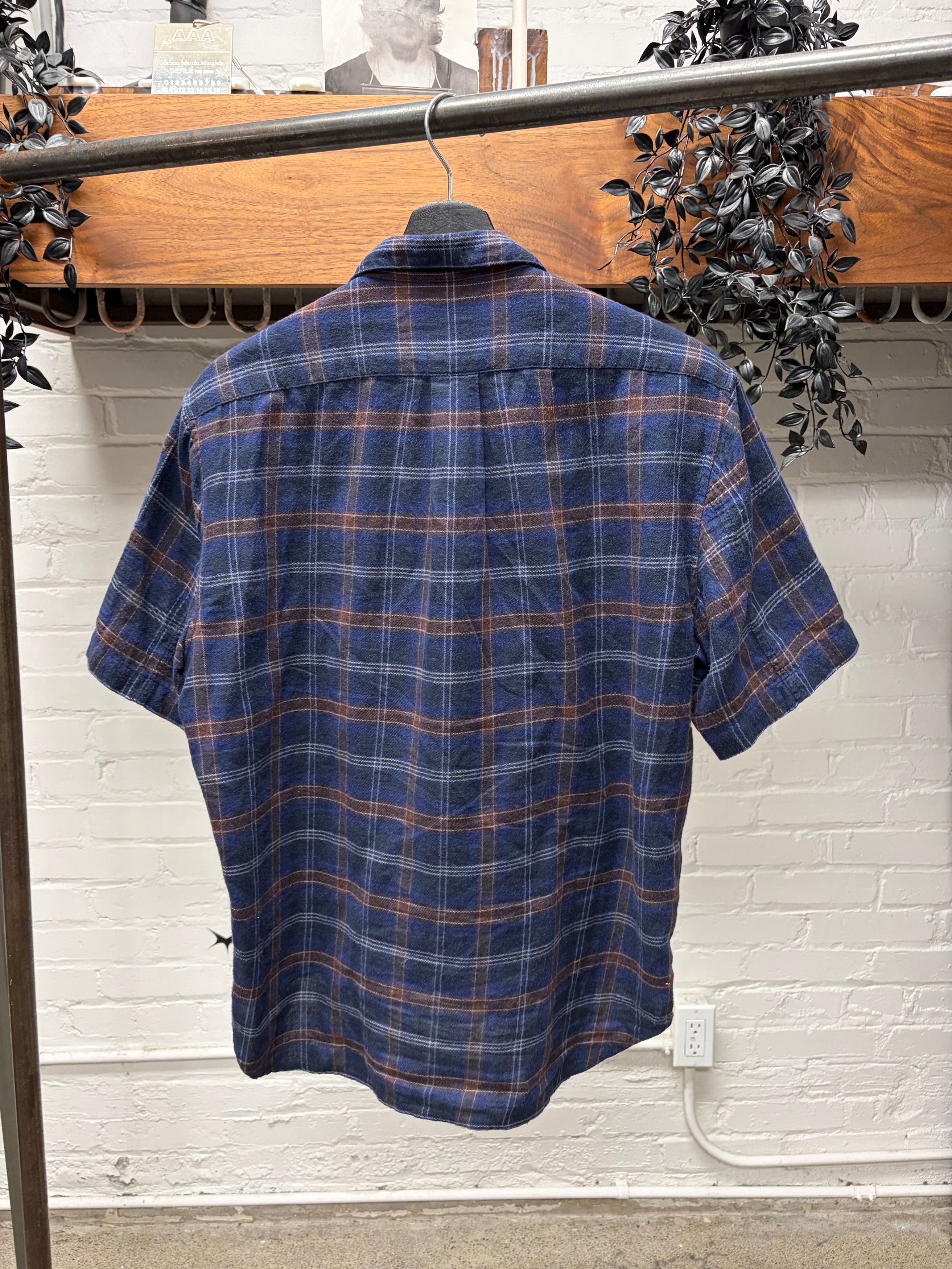 Chrome Hearts Chrome Hearts ‘Heywood’ 925 Silver ‘Dagger Zip’ Plaid Short Sleeve Shirt Size US M / EU 48-50 / 2 - 4 Thumbnail