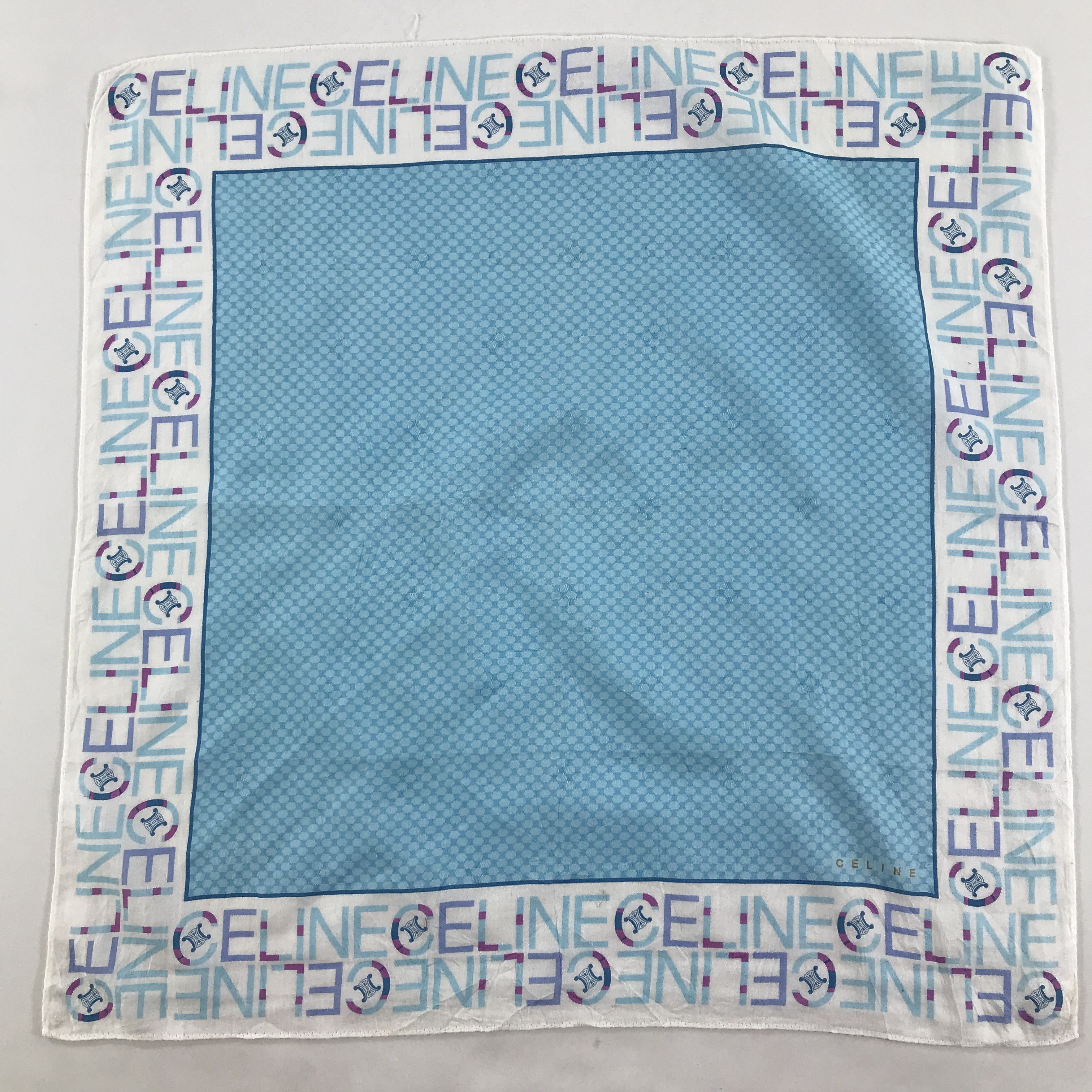 Celine × Vintage Celine Bandana / Handkerchief / Neckerchief - S1625 Size ONE SIZE - 1 Thumbnail