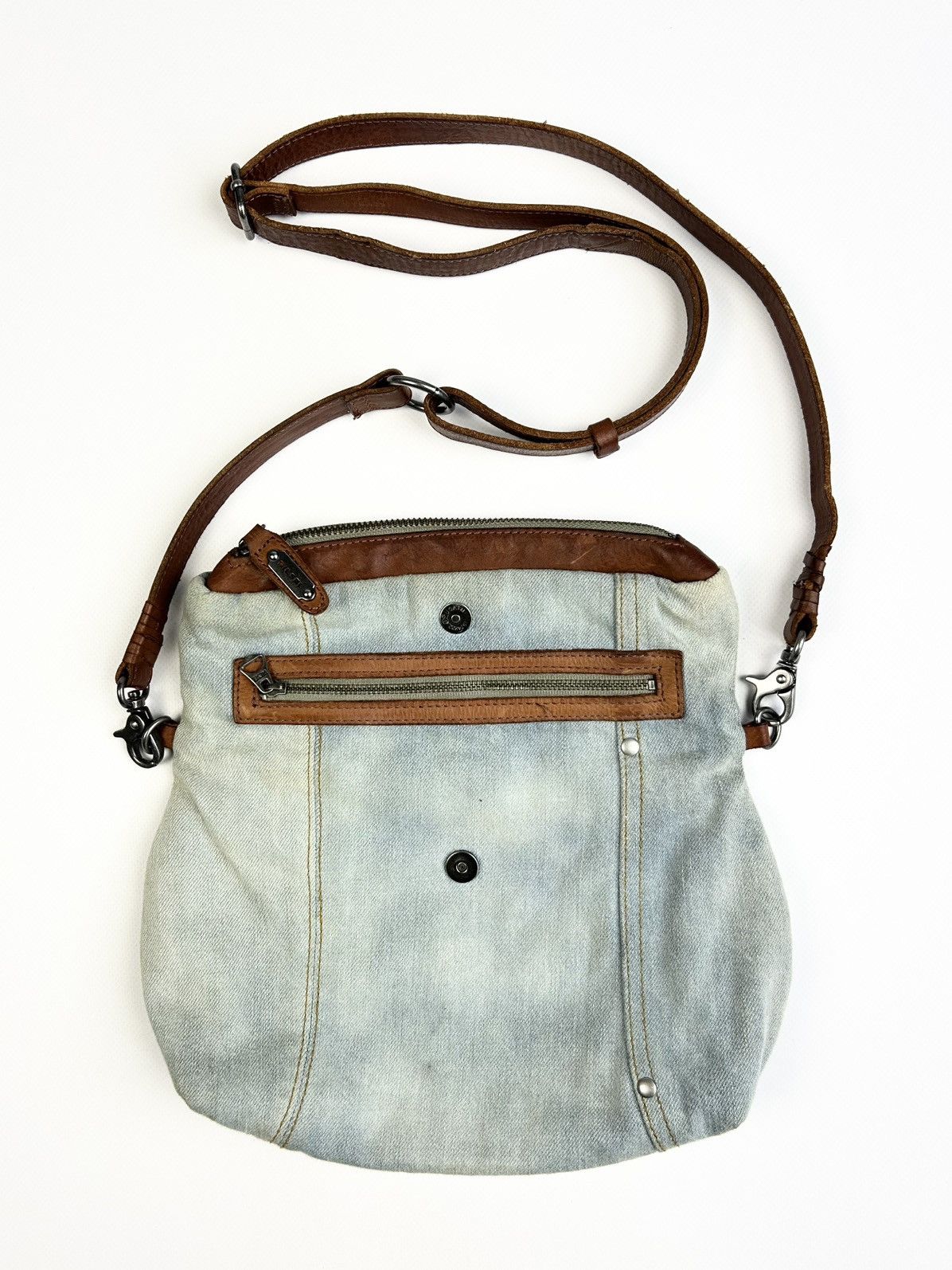 Diesel × Vintage Vintage Diesel Avantgarde Shoulder Jeans Bag Rare Y2K Size ONE SIZE - 3 Thumbnail