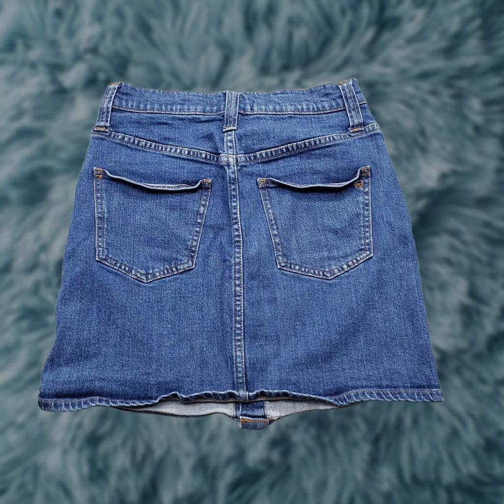 Madewell Madewell Womens Size 26 Blue Denim 5-Pockets Button Front Mini Skirt Short Casual Size 26" / US 2 / IT 38 - 1 Thumbnail