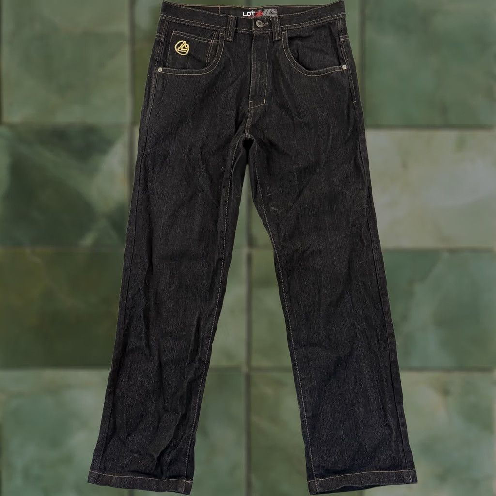 Denime VINTAGE Lot 29 Jeans Men’s 34x34 Black Wide Leg Looney Tunes Baggy Denim Skate Jeans Mens 34x34 Black Lot 29 Cartoon Theme Regular Fit Size US 34 / EU 50 - 1 Thumbnail