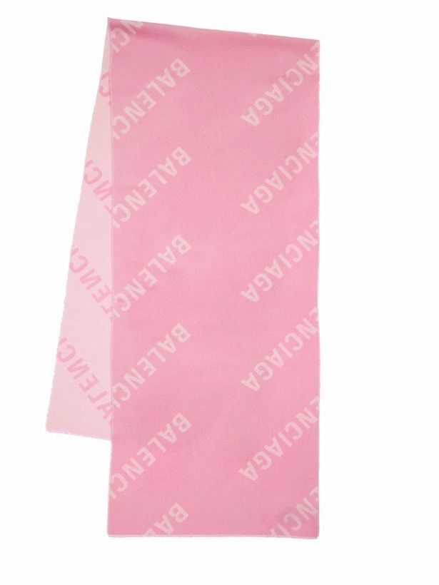 Balenciaga Balenciaga Monogram All Over Logo Wool Scarf Size ONE SIZE - 1 Preview