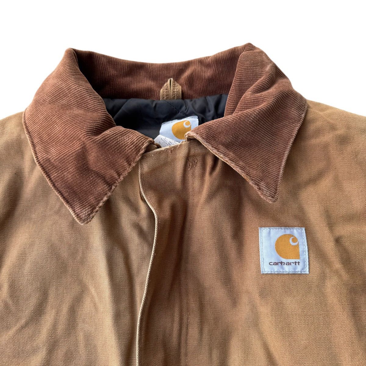 Carhartt × Vintage CARHARTT J02 BRN CANVAS BEIGE UTILITY JACKET VINTAGE DETROIT Size US L / EU 52-54 / 3 - 6 Thumbnail
