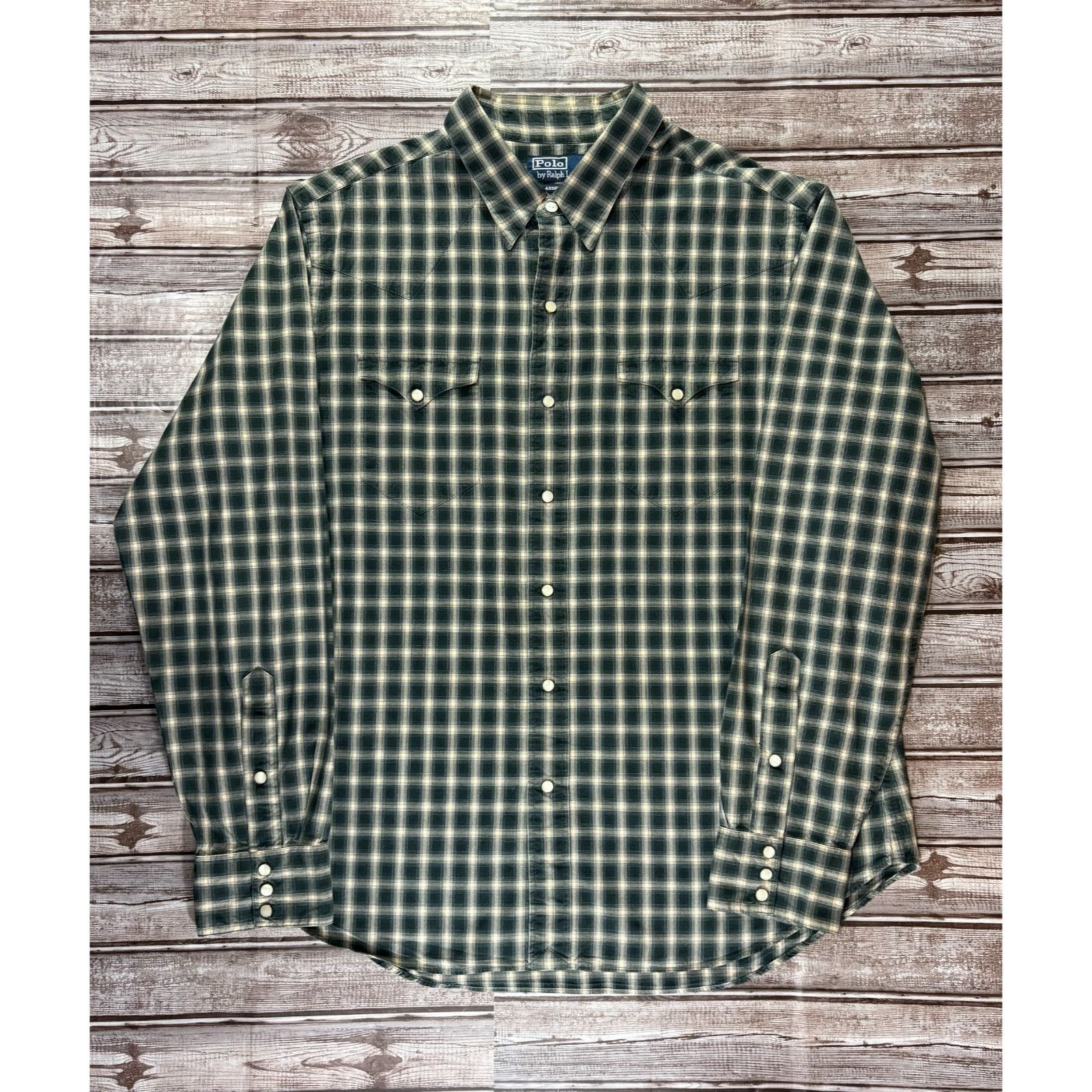Polo Ralph Lauren Polo Ralph Lauren plaid Classic Western Pearl Snap shirt sz Size US XL / EU 56 / 4 - 1 Thumbnail