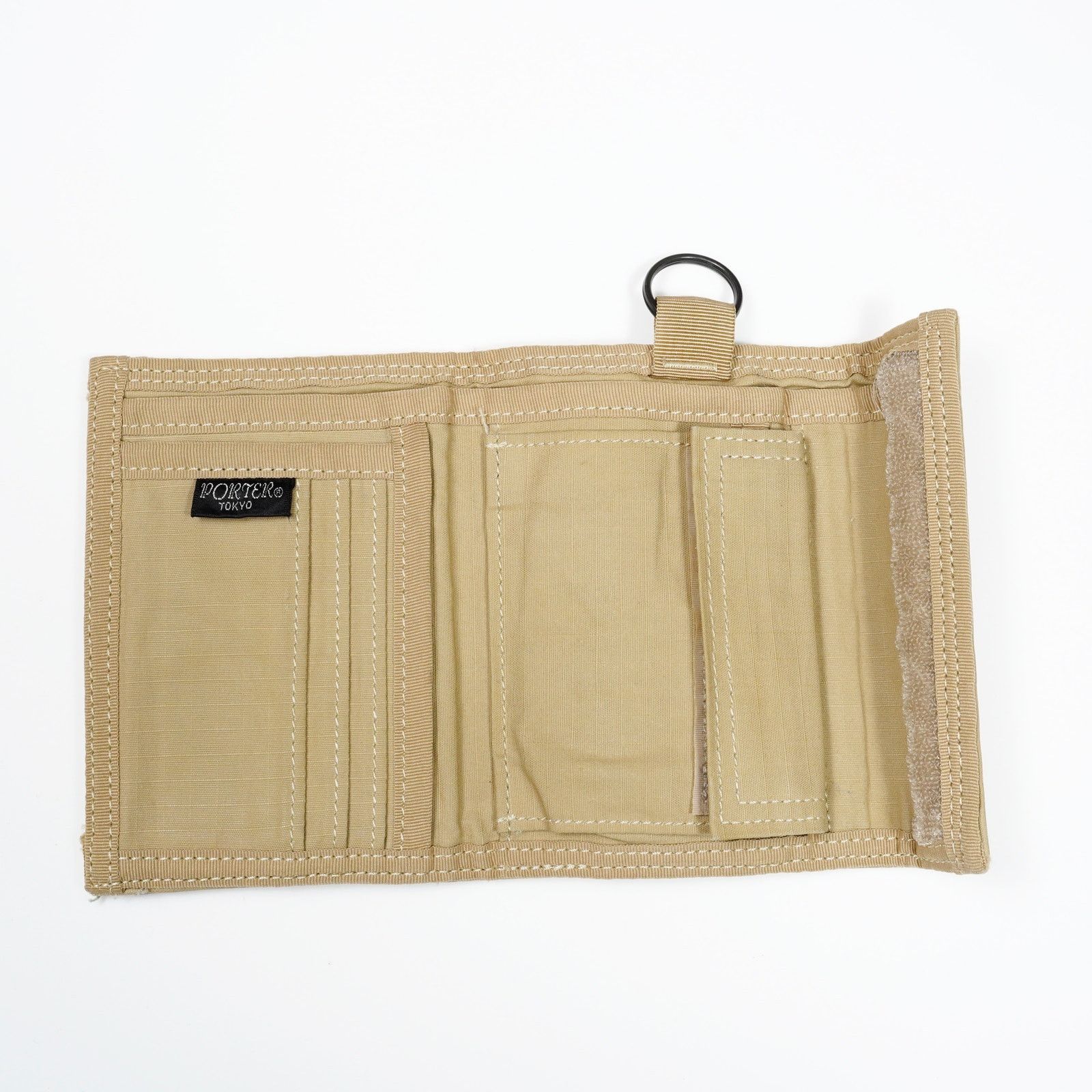 Porter Porter Yoshida Nylon Twill Wallet Beige Made in Japan Size ONE SIZE - 4 Thumbnail