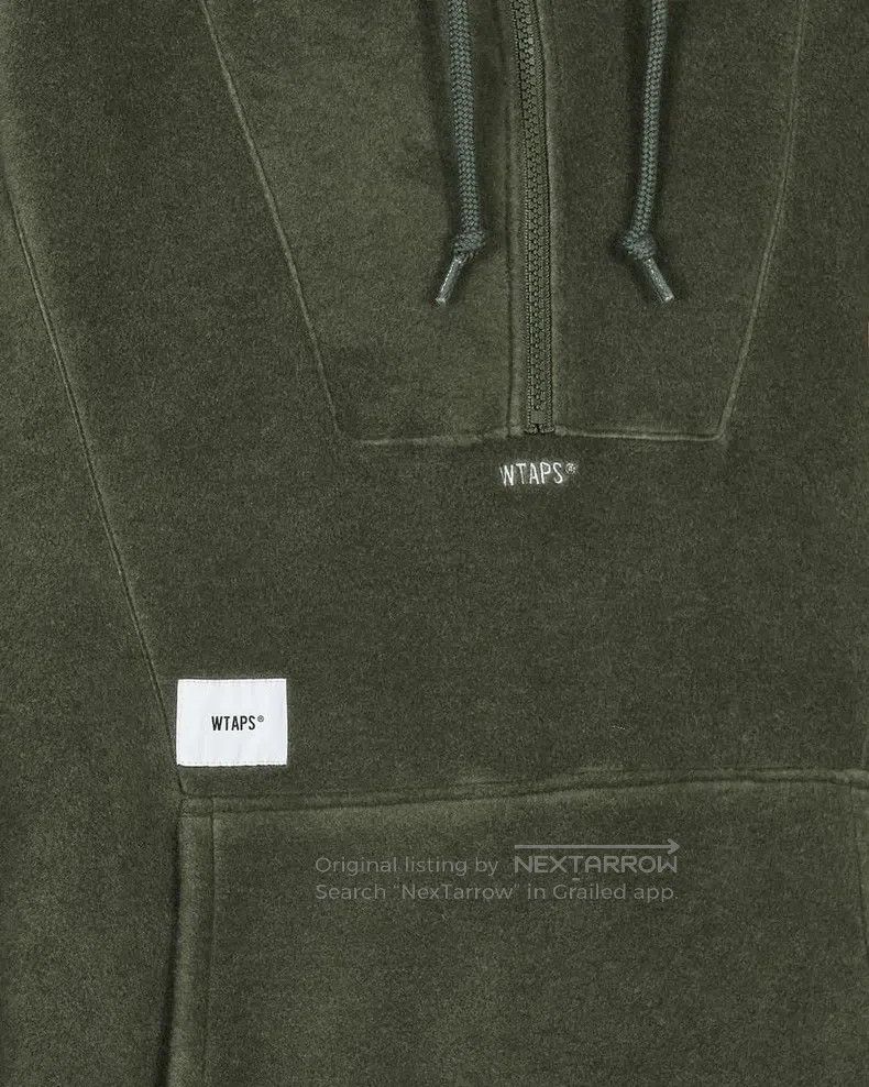 Wtaps Wtaps Military green half-zipper hooded fleece knit sweate Size US XL / EU 56 / 4 - 9 Thumbnail