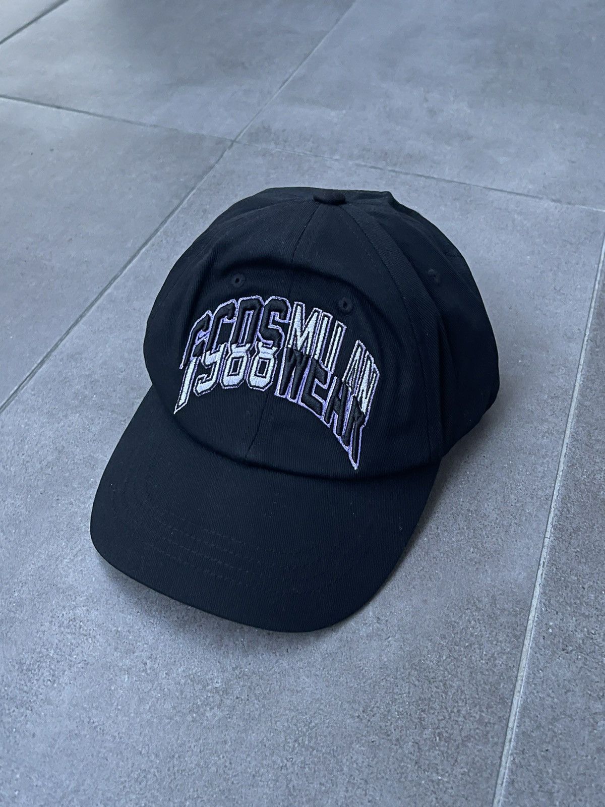 GCDS !DS! SS23 GCDS Logo College Black Baseball Cap Size ONE SIZE - 2 Thumbnail