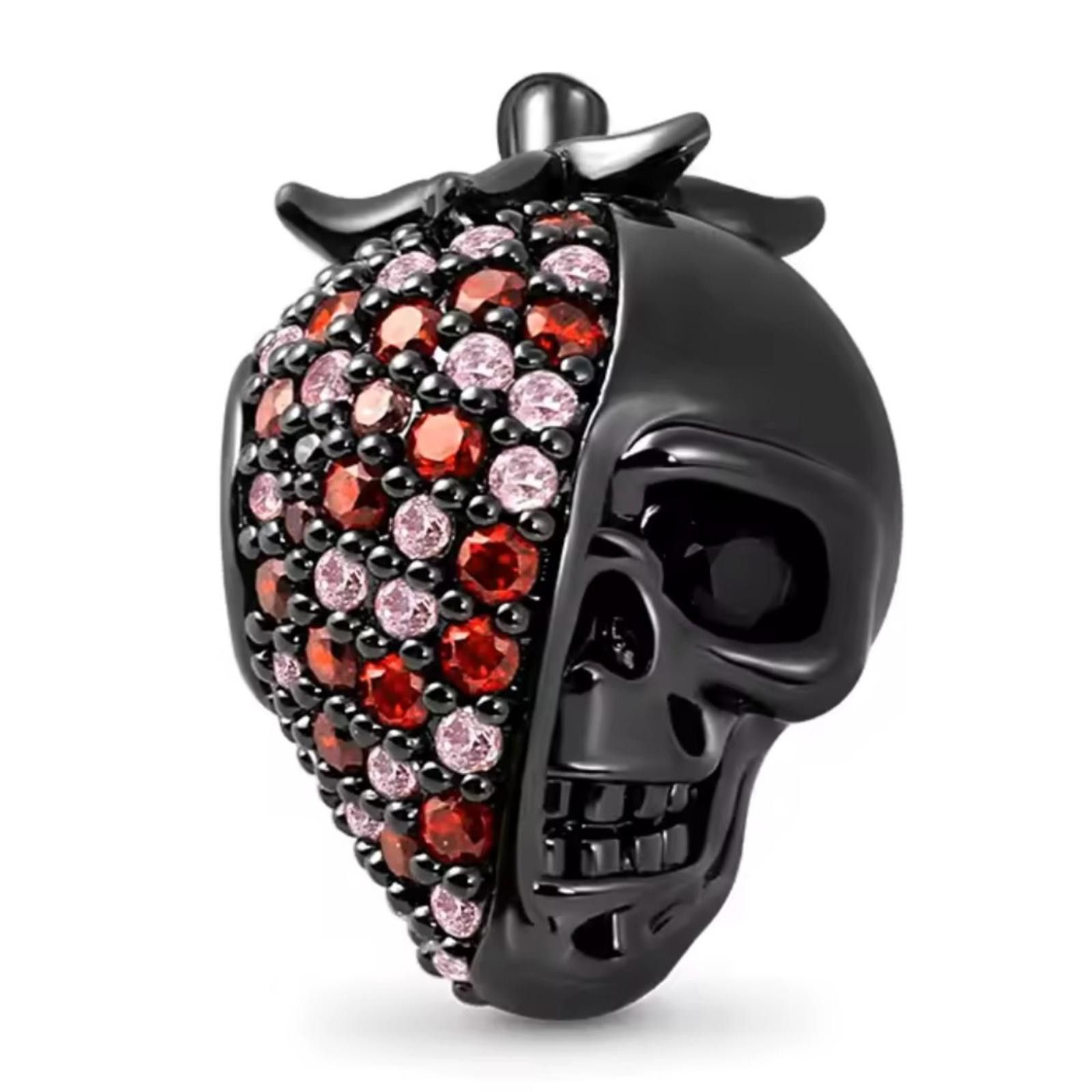 Other NWOT Strawberry Skull Bead Charm Sterling Silver 925 Size ONE SIZE - 1 Thumbnail