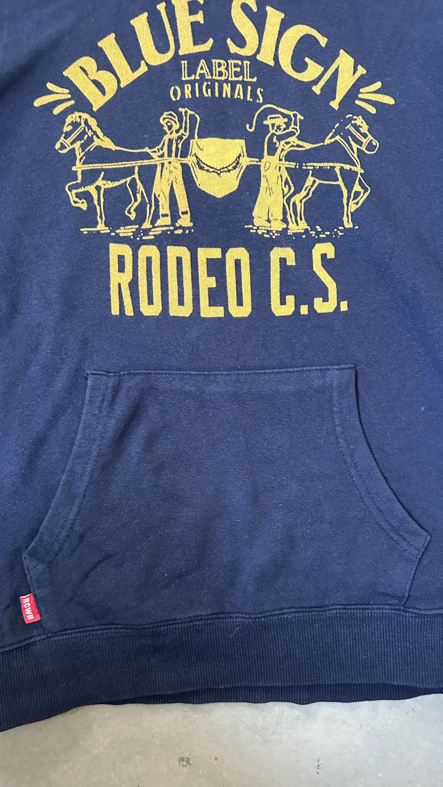 Japanese Brand VINTAGE RODEO CROWN BLUE SIGN HOODIE Size US M / EU 48-50 / 2 - 5 Thumbnail