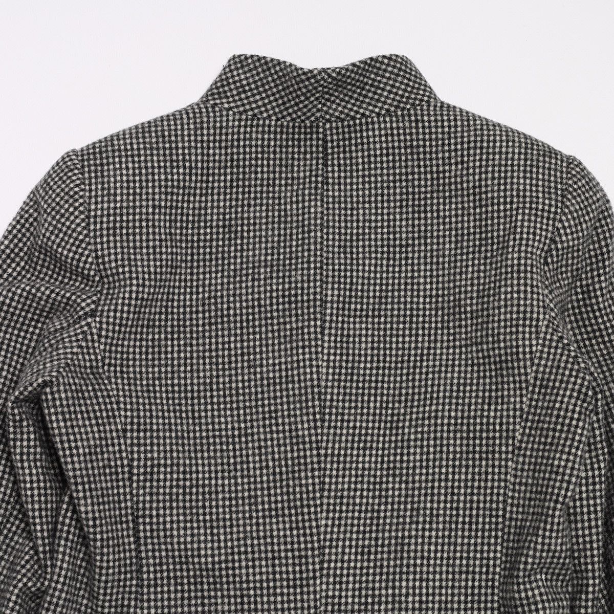 agnes b. Agnes b. Wool Polyamide Houndstooth Blazer Jacket Gray Size XS / US 0-2 / IT 36-38 - 11 Thumbnail