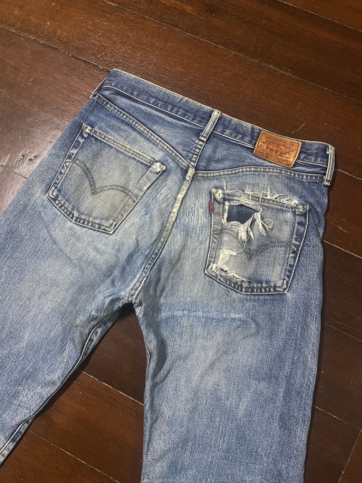 Levi's Vintage Redline Levi's Big E 503B LVC rework distressed Size US 32 / EU 48 - 11 Thumbnail