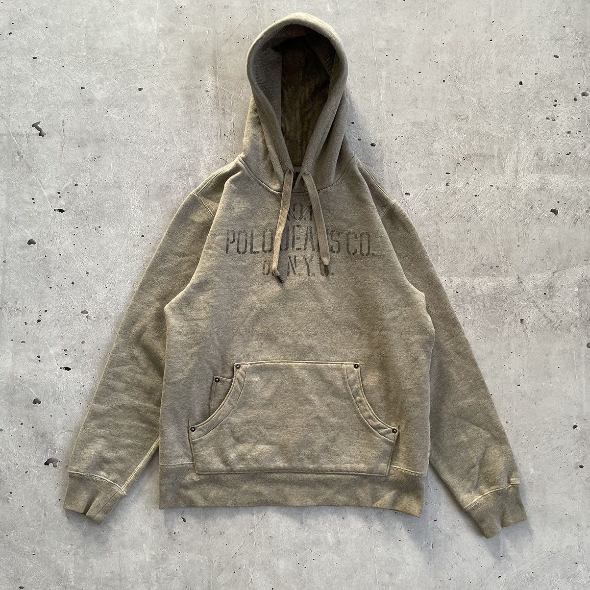 Polo Ralph Lauren × Vintage Vintage hoodie Polo Ralph Lauren style RRL Y2K Size US L / EU 52-54 / 3 - 1 Thumbnail