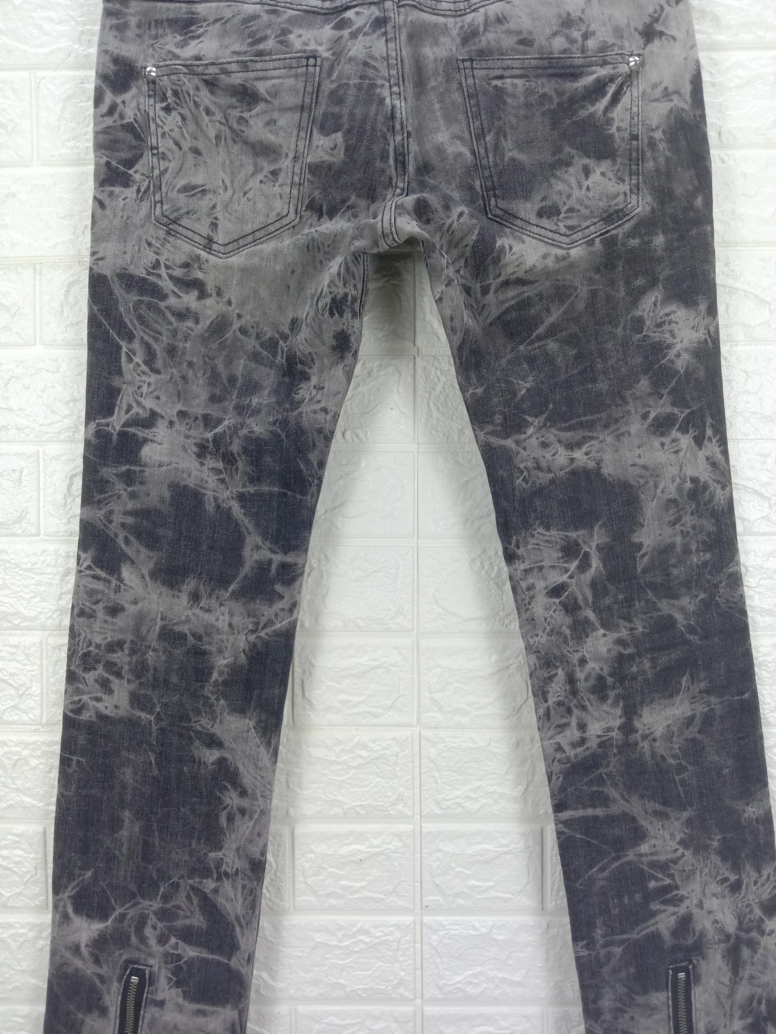 Japanese Brand Japanese Punk Seditionaries Leg Zipper Bleach Jeans Size US 32 / EU 48 - 9 Thumbnail