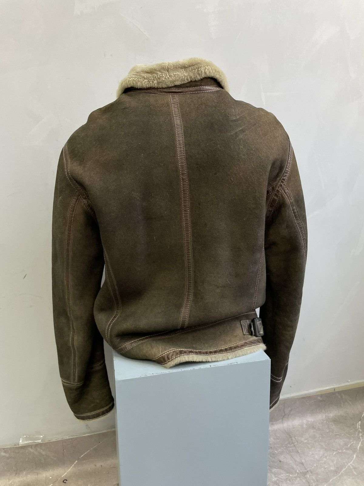 Japanese Brand Rare Italian sheepskin leather avant garde leather jacket Size US M / EU 48-50 / 2 - 9 Thumbnail