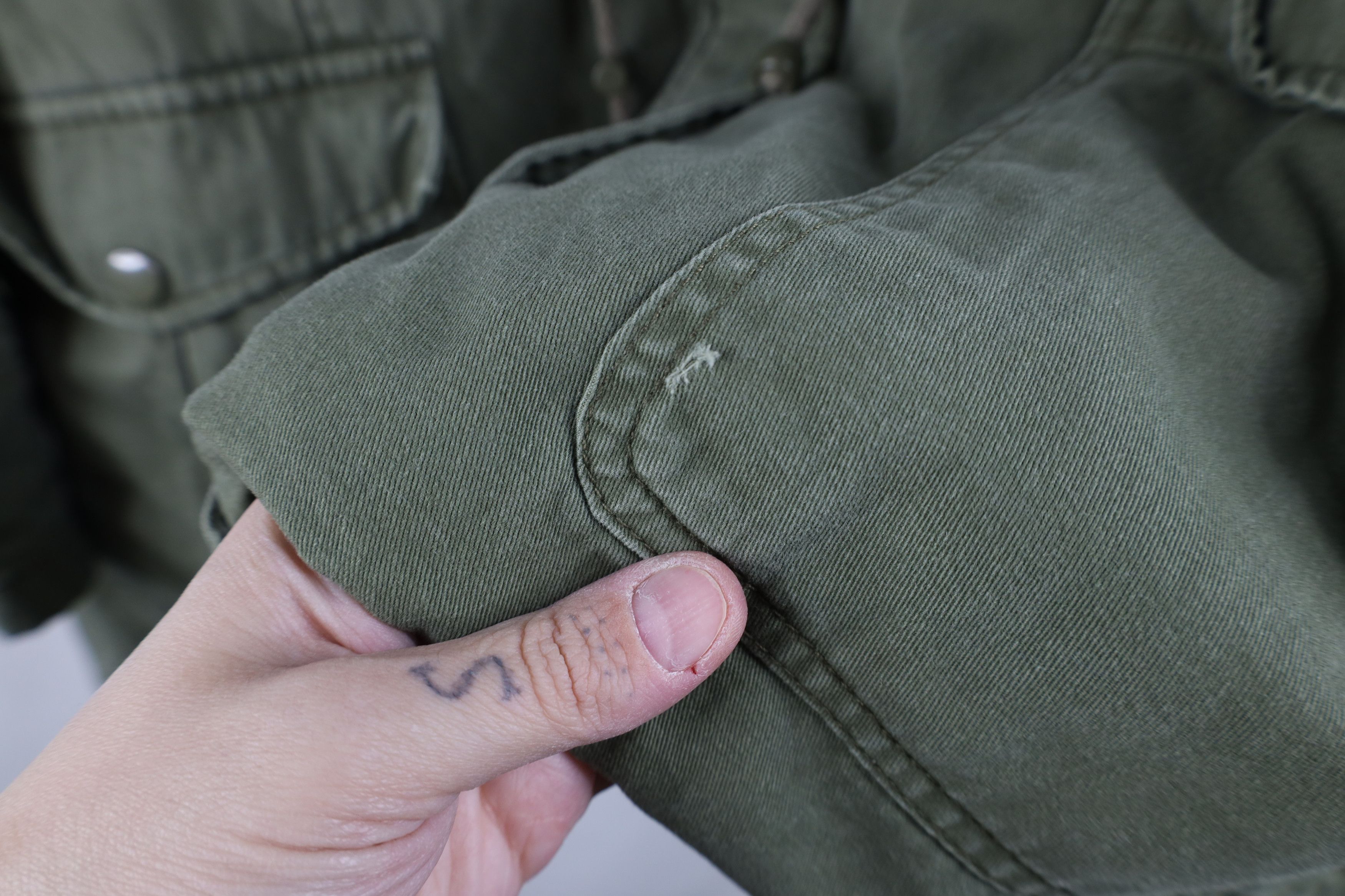 Vintage Vintage 90s Streetwear Style Quilted Hooded Field Jacket Size 3XL / US 20-22 - 4 Thumbnail