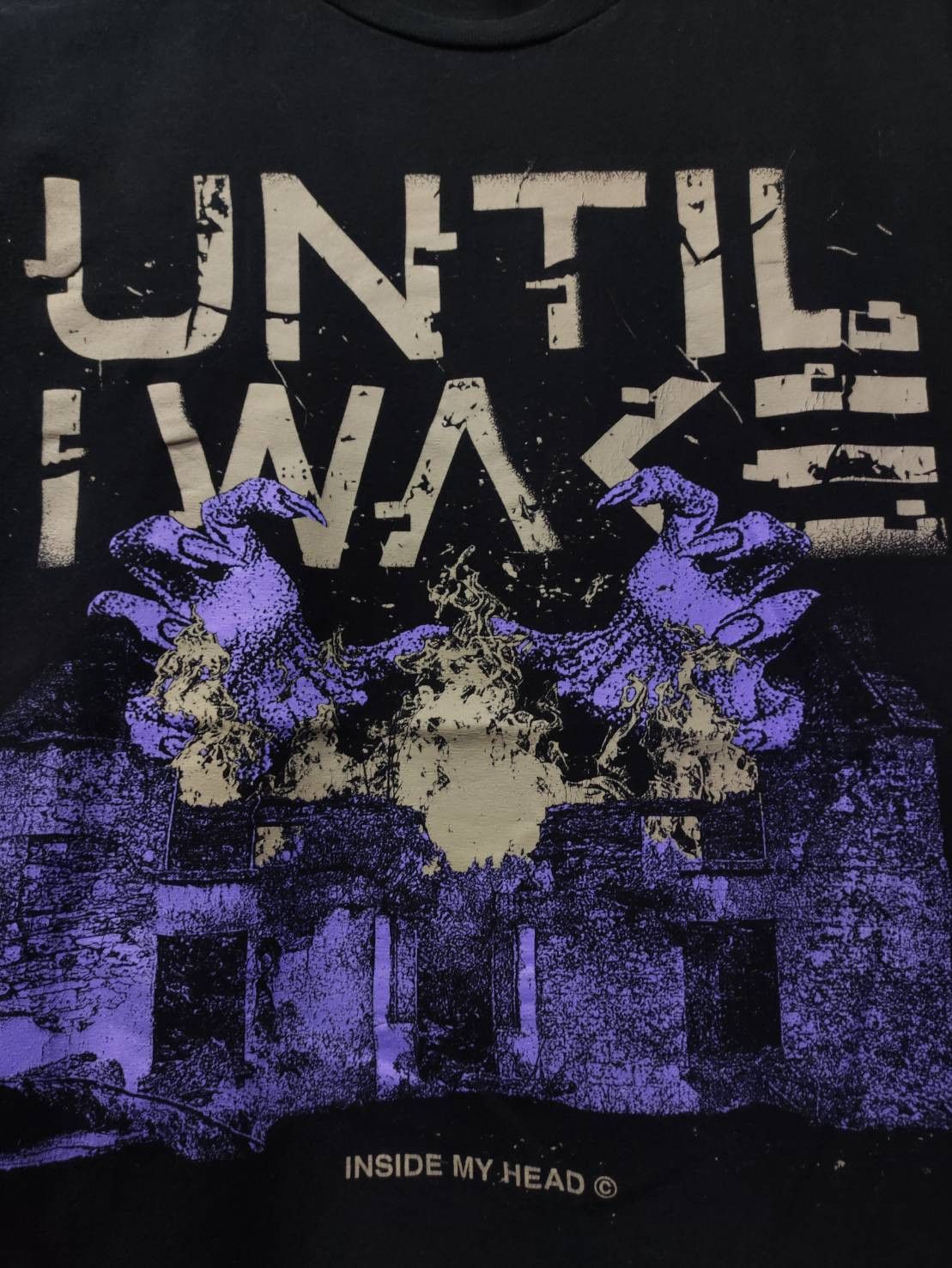 Band Tees Until I Wake Band " Inside My Head " Single Promo T-Shirt Size US M / EU 48-50 / 2 - 3 Thumbnail