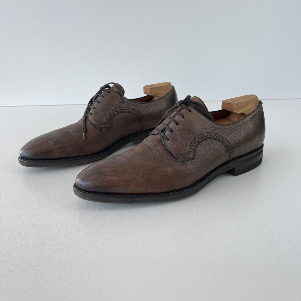 Bally Bally Derby Scribe Collection Scrivani-01 Leather Shoes Rare Size US 9.5 / EU 42-43 - 1 Thumbnail