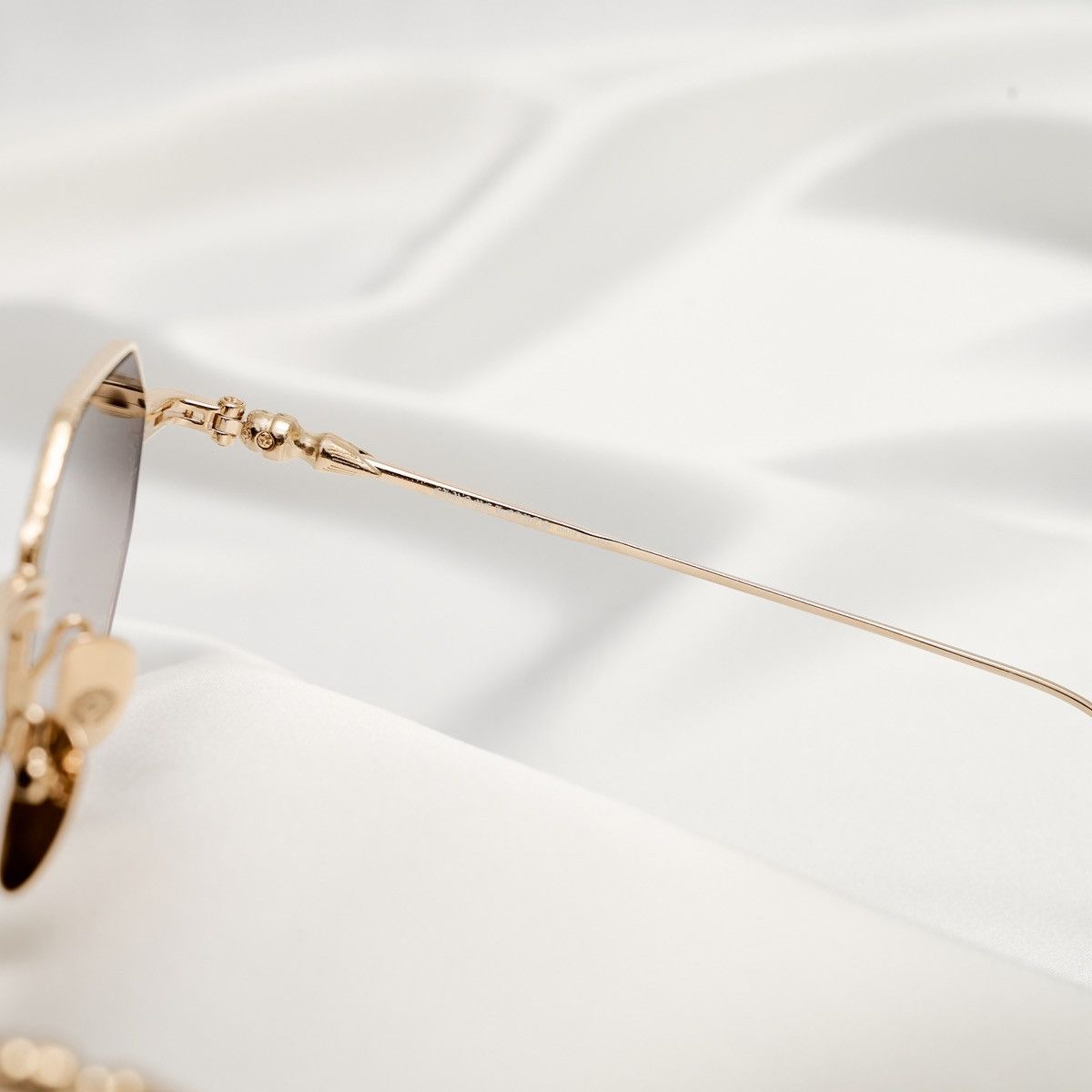 Chrome Hearts CHROME HEARTS EVACULATION MATTE BLACK/GOLD PLATED SUNGLASSES Size ONE SIZE - 4 Thumbnail