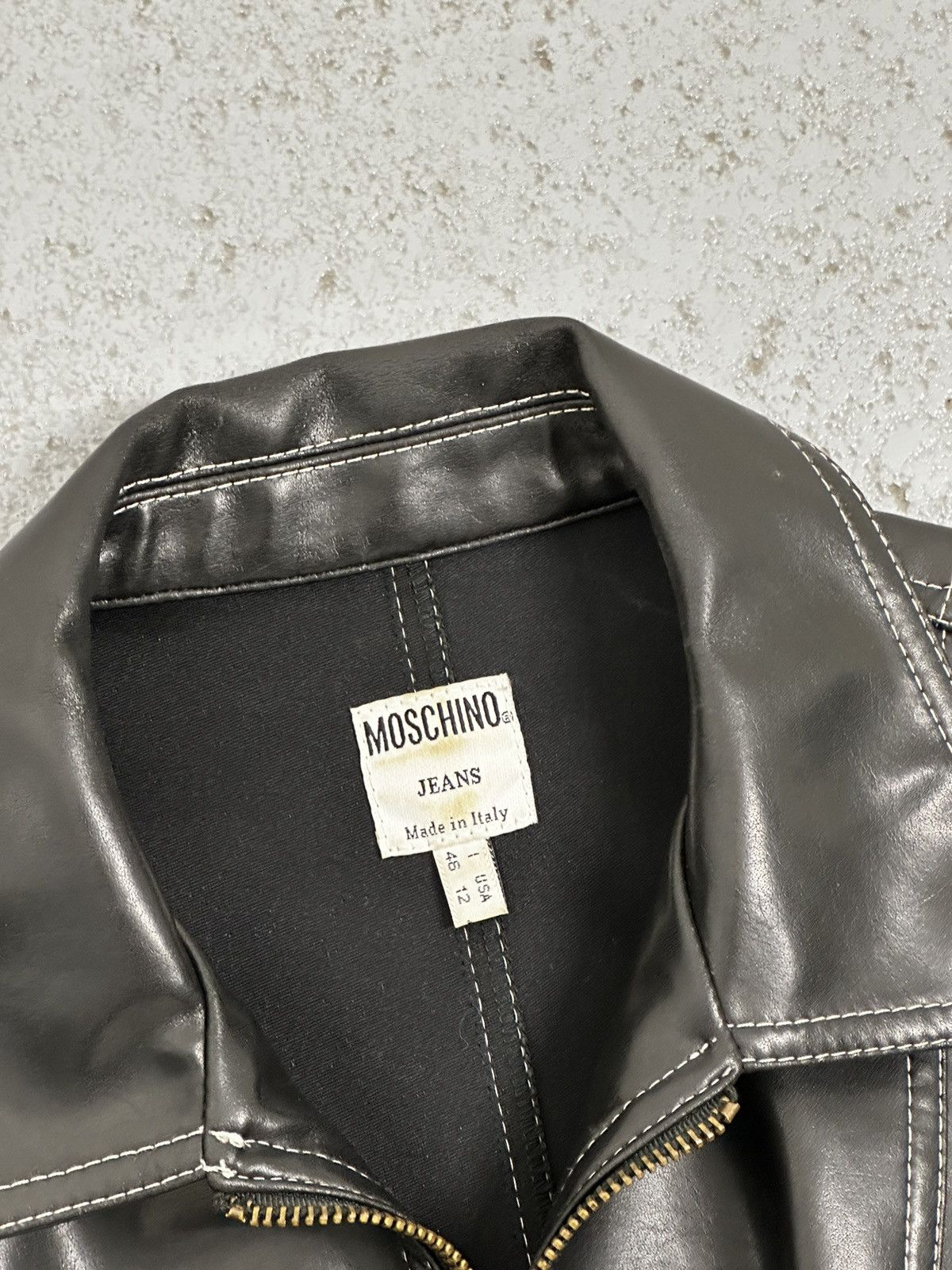 Moschino Moschino Vegan Leather Mini Dress Size XL / US 12-14 / IT 48-50 - 12 Thumbnail