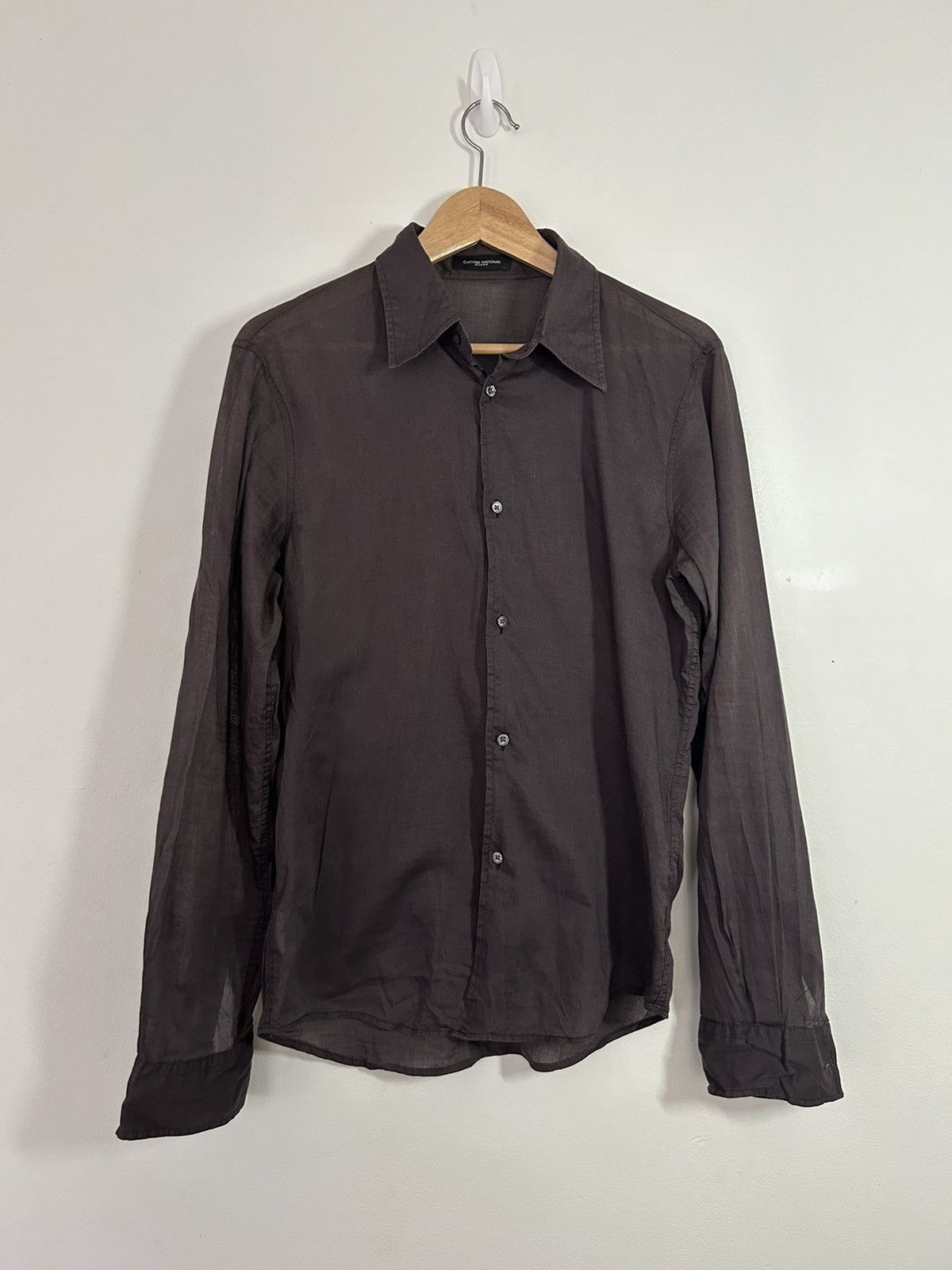 Costume National Dark brown light as air costume national shirt Size US S / EU 44-46 / 1 - 1 Thumbnail