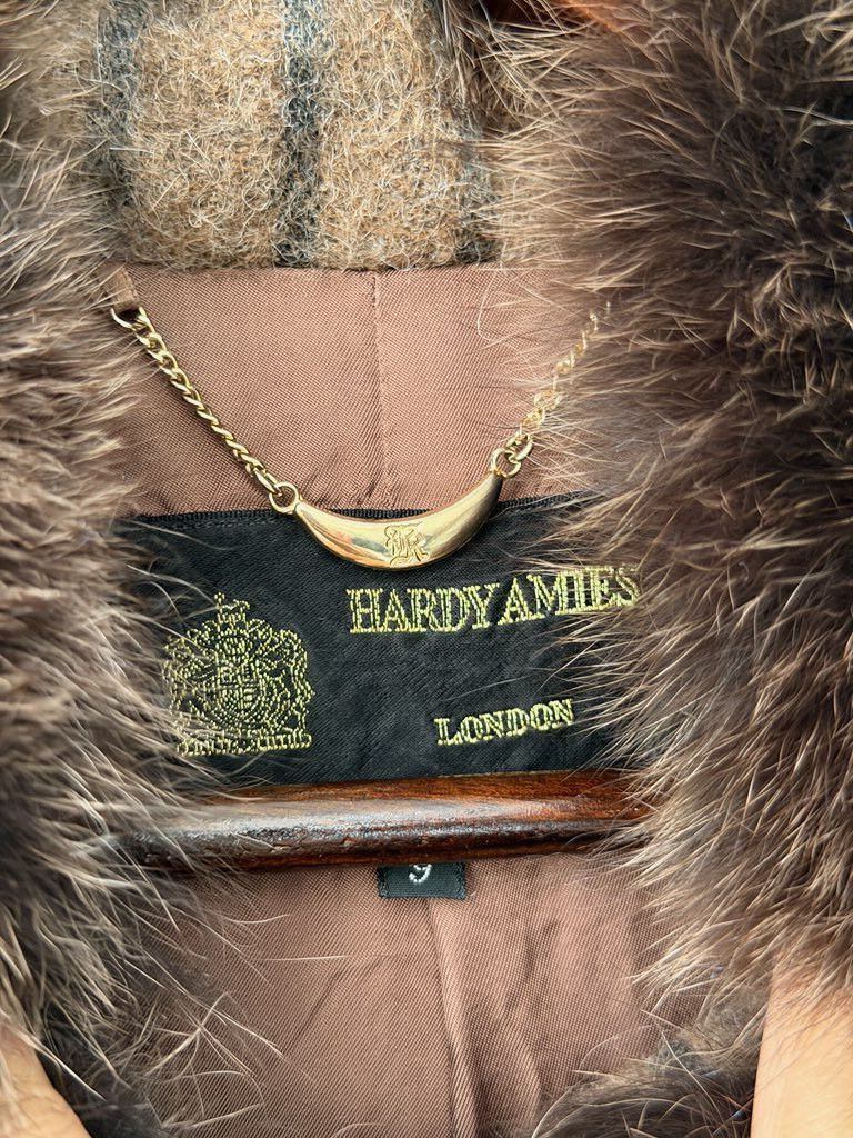 Hardy Amies Hardy Amies London Fur Collar Wool Jacket Vintage - L/XL Size M / US 6-8 / IT 42-44 - 2 Thumbnail