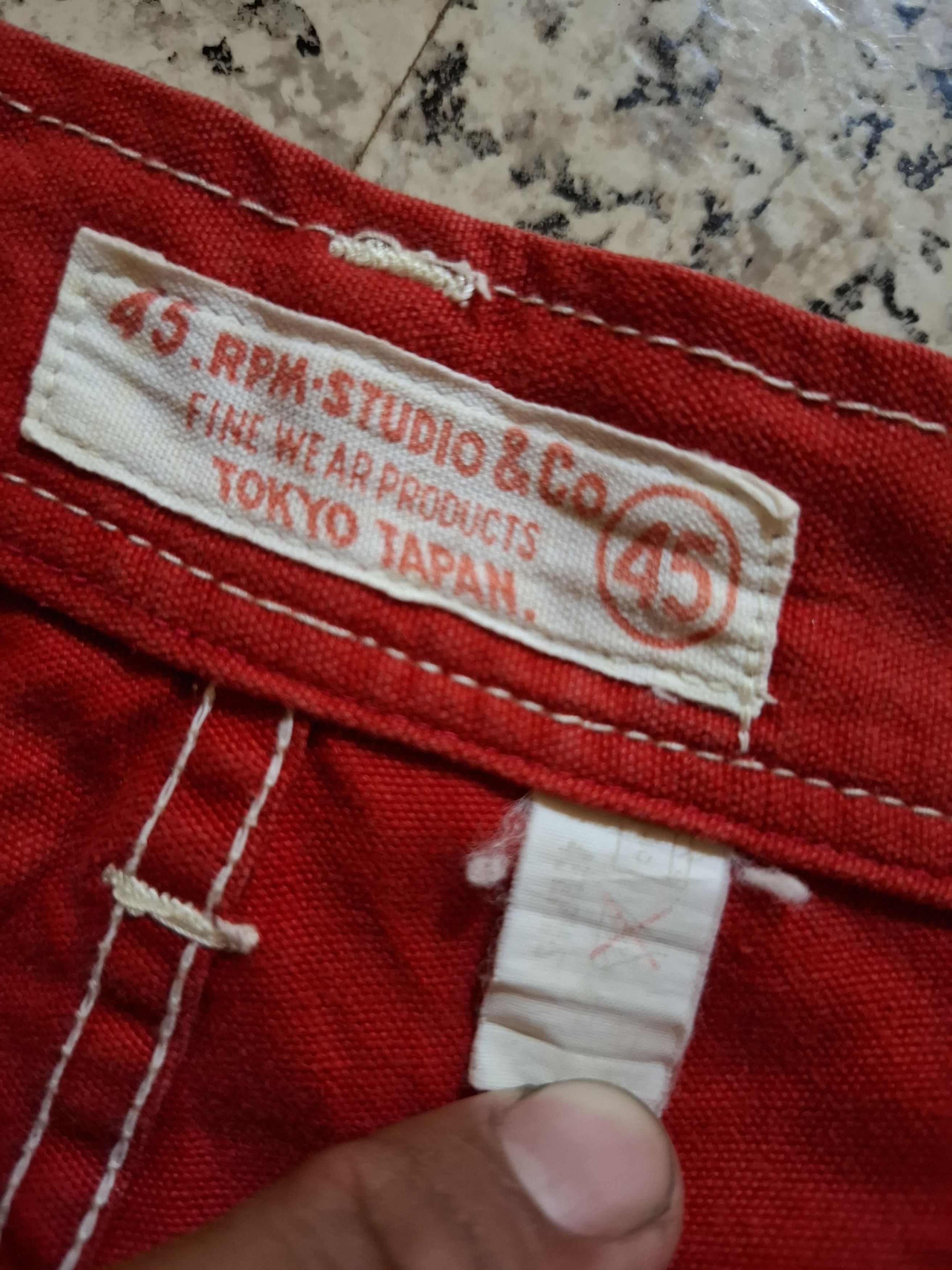 45rpm Vintage 45RPM Studio & Co. Red Canvas Painter Pants RARE Size 25" / US 0 / IT 36 - 5 Thumbnail