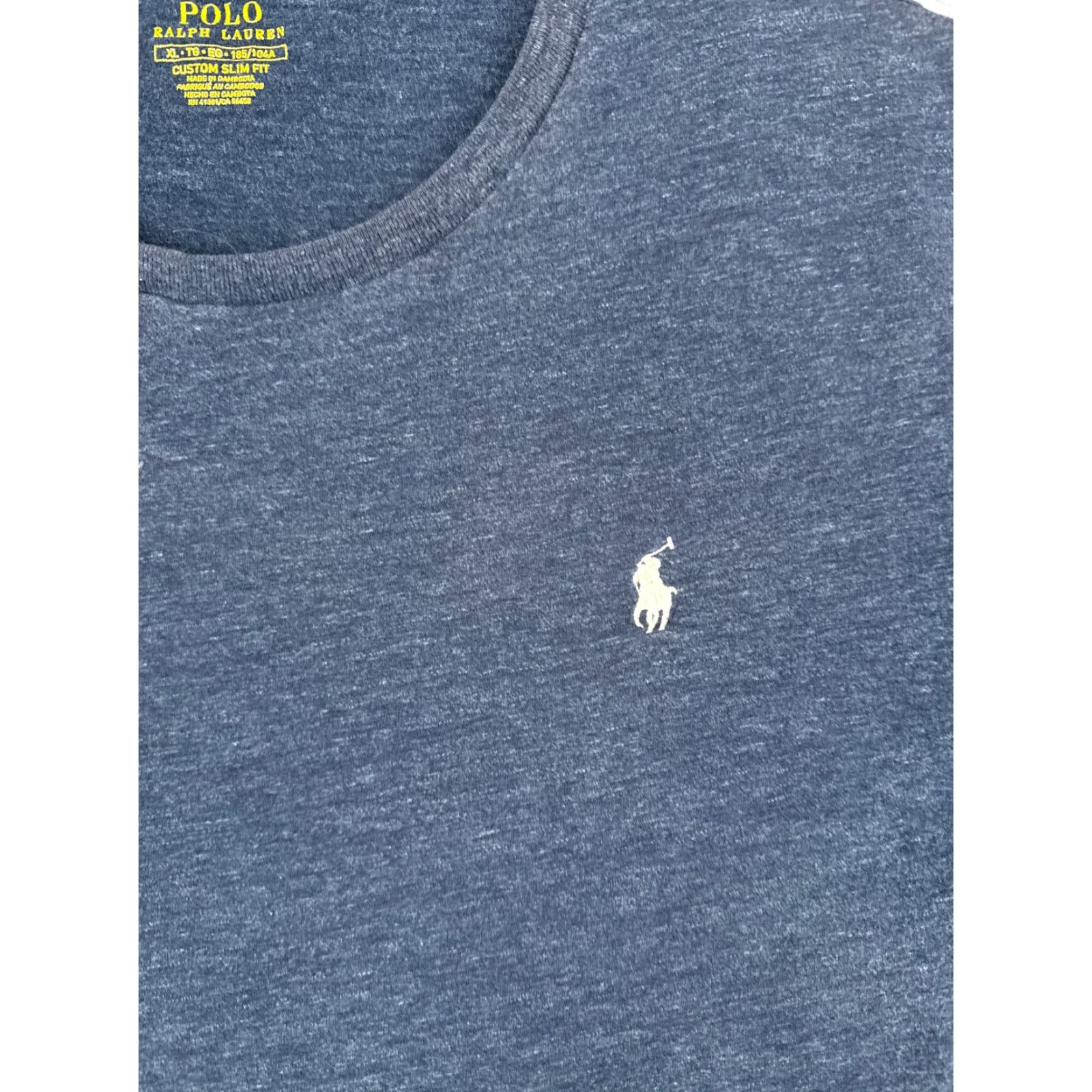 Ralph Lauren Polo Ralph Lauren Shirt Adult Extra Large Blue Crew Neck Cotton Custom Slim Fit Size US XL / EU 56 / 4 - 6 Thumbnail
