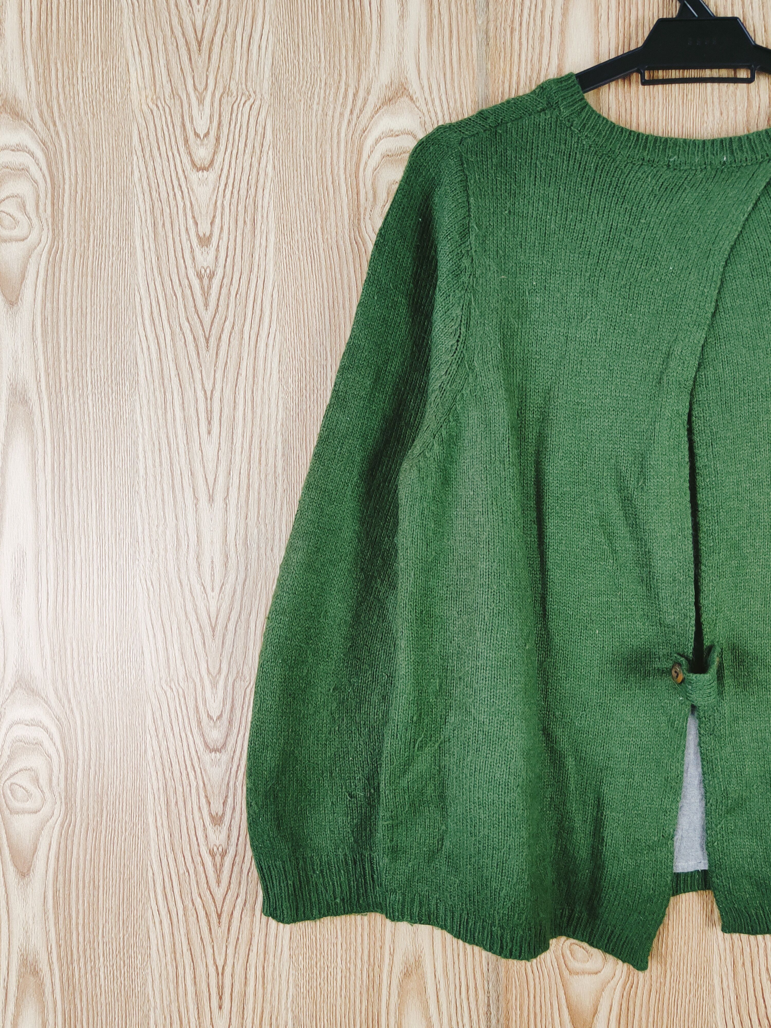 Aran Isles Knitwear × Japanese Brand × Vintage Cloudnine Green Knitwear Sweatshirts #W564 Size M / US 6-8 / IT 42-44 - 8 Thumbnail
