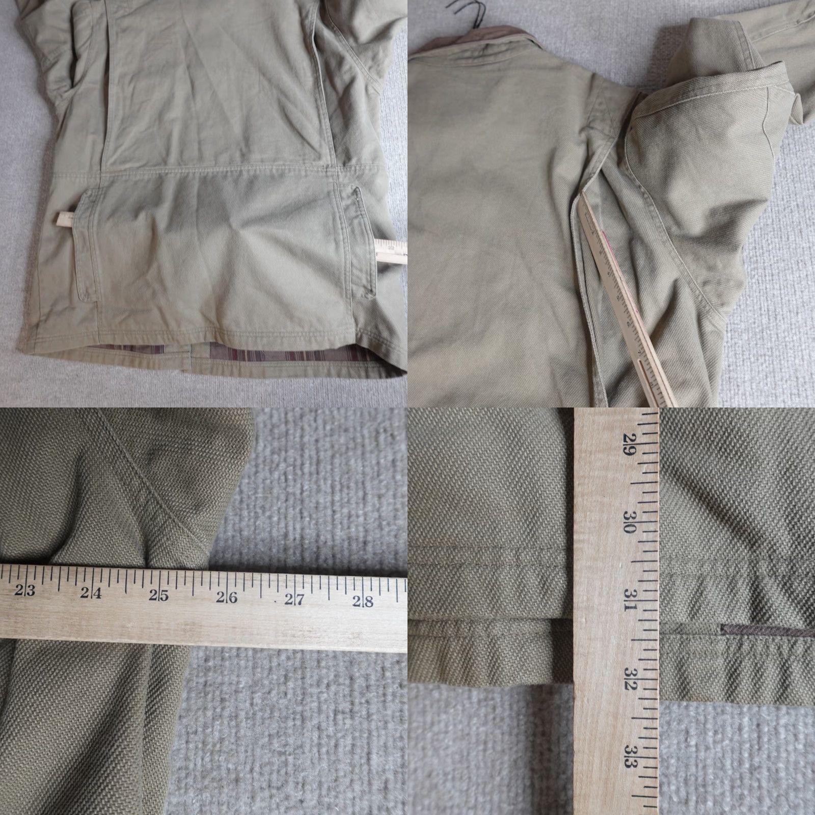 Vintage VINTAGE Columbia Jacket Mens Regular L Beige Canvas Military Jacket with Pockets Size US L / EU 52-54 / 3 - 8 Thumbnail