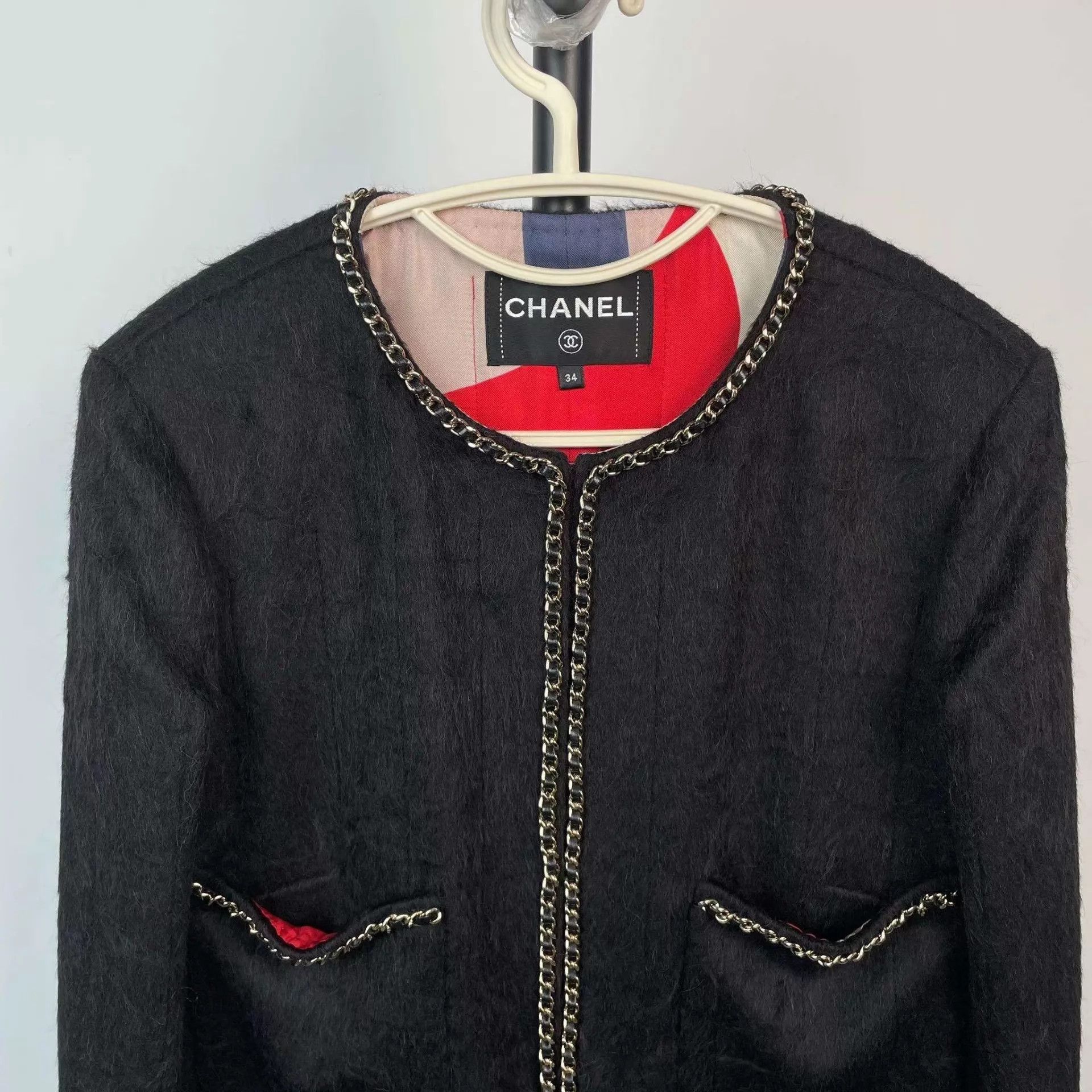 Chanel Chanel black 34 long jackets Size XS / US 0-2 / IT 36-38 - 3 Thumbnail